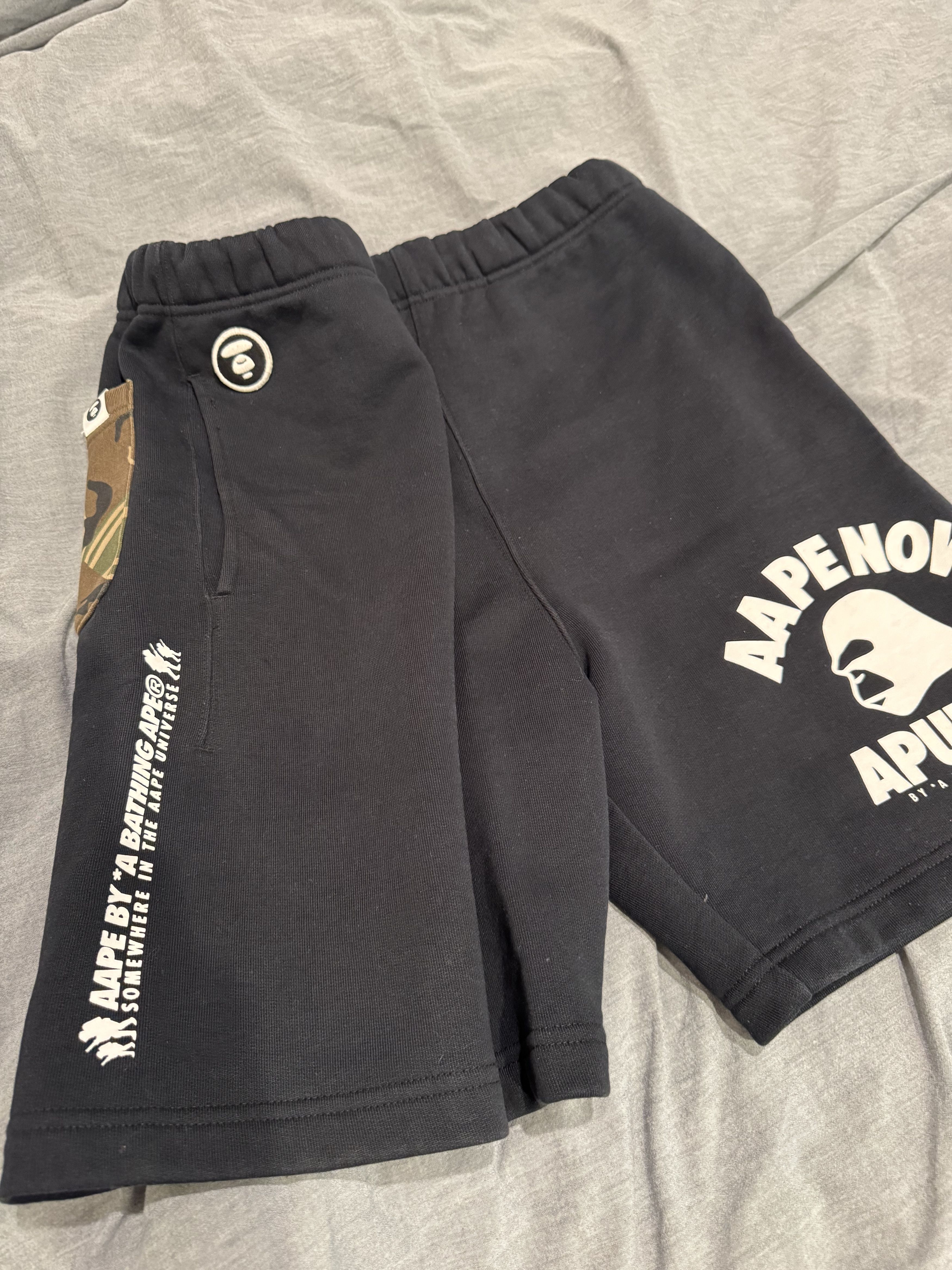 Aape Aape Green Camo Logo Sweat Shorts Medium Size US 30 / EU 46 - 3 Thumbnail