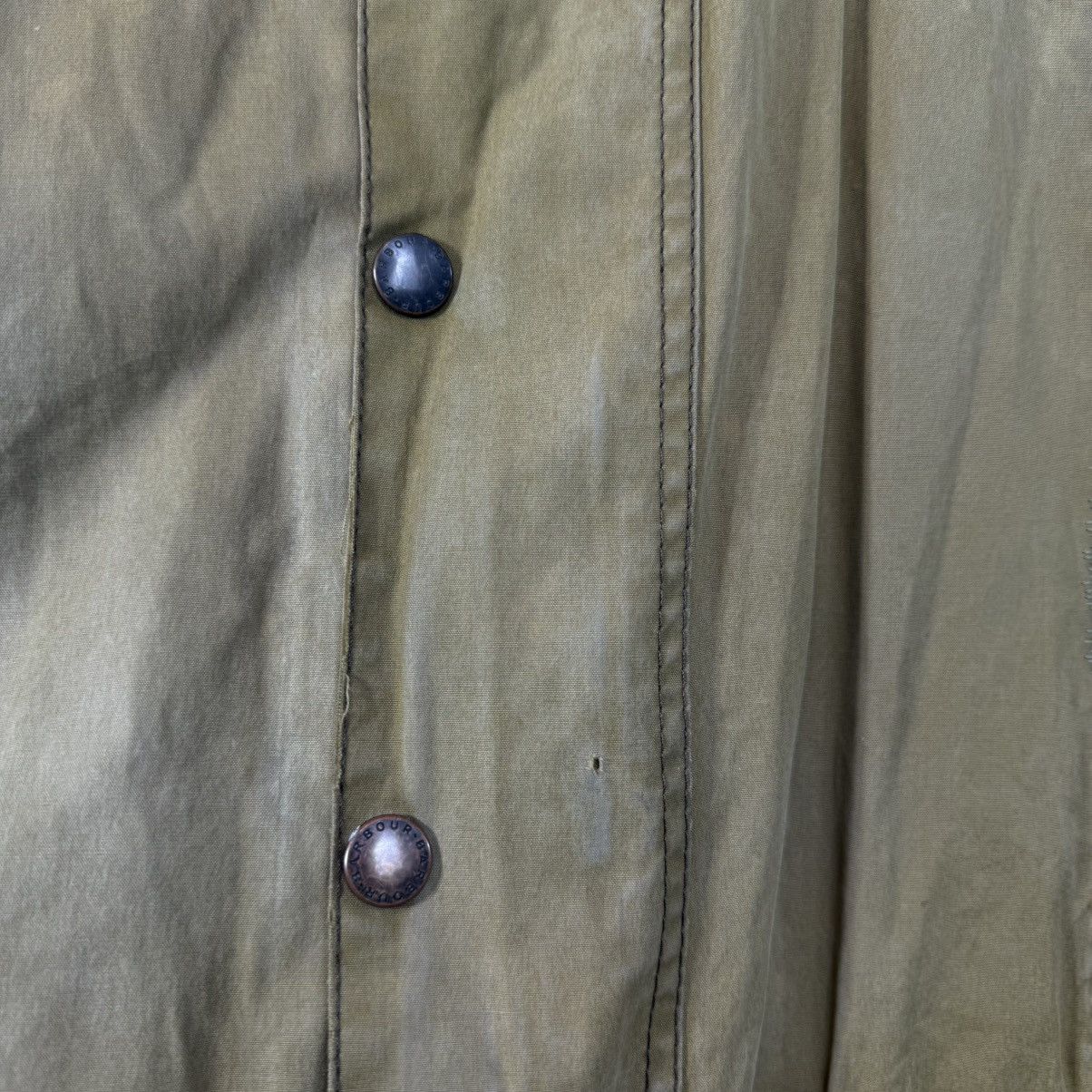 Barbour Vintage Barbour Waxed Trench Coat Jacket Size US L / EU 52-54 / 3 - 8 Thumbnail