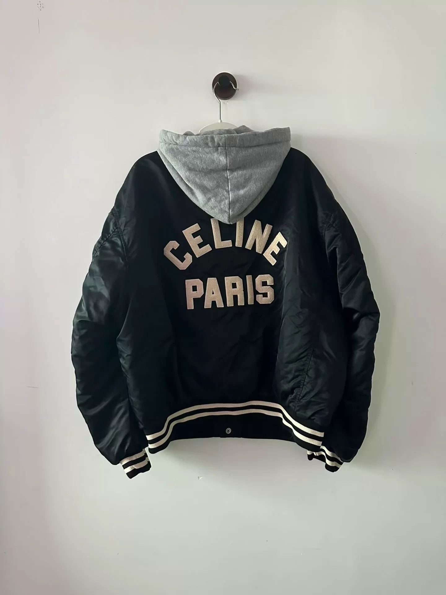 CELINE hooded baseball jacket 54 new stored