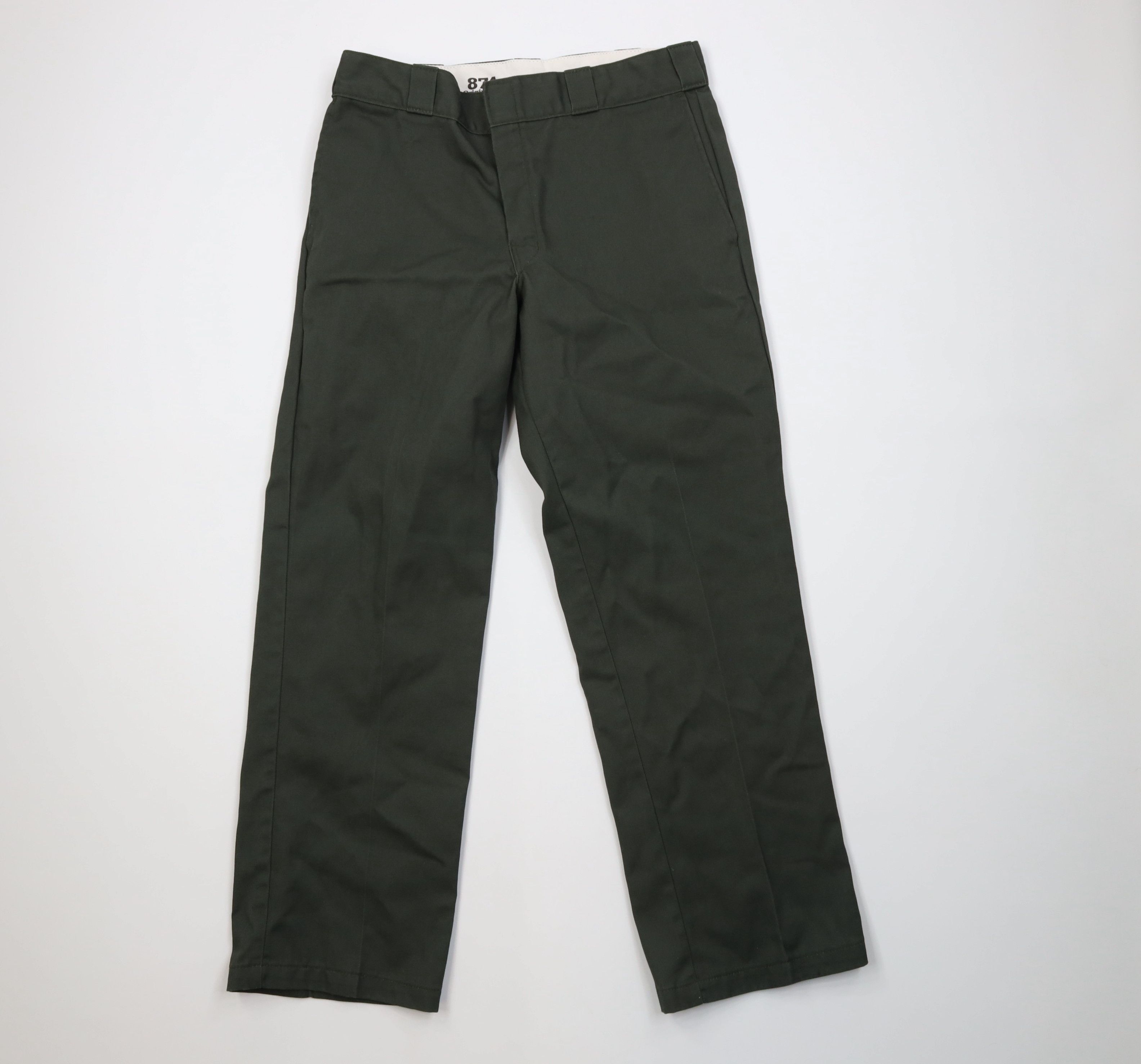 Dickies Vintage Dickies Spell Wide Leg Dungaree Pants Green Workwear Size US 34 / EU 50 - 1 Thumbnail