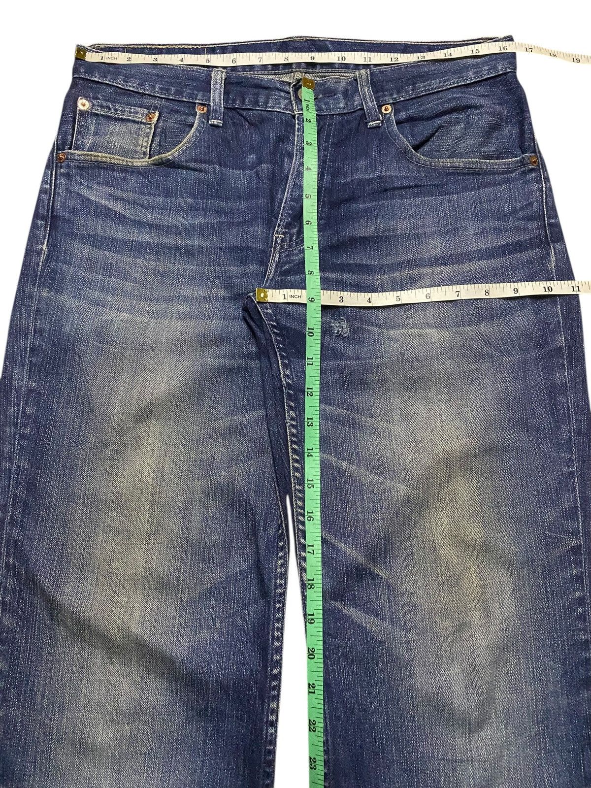 Levi's Vintage Clothing Vintage Levis 502 Mud Wash Distressed Loose Jeans Size US 33 - 11 Thumbnail