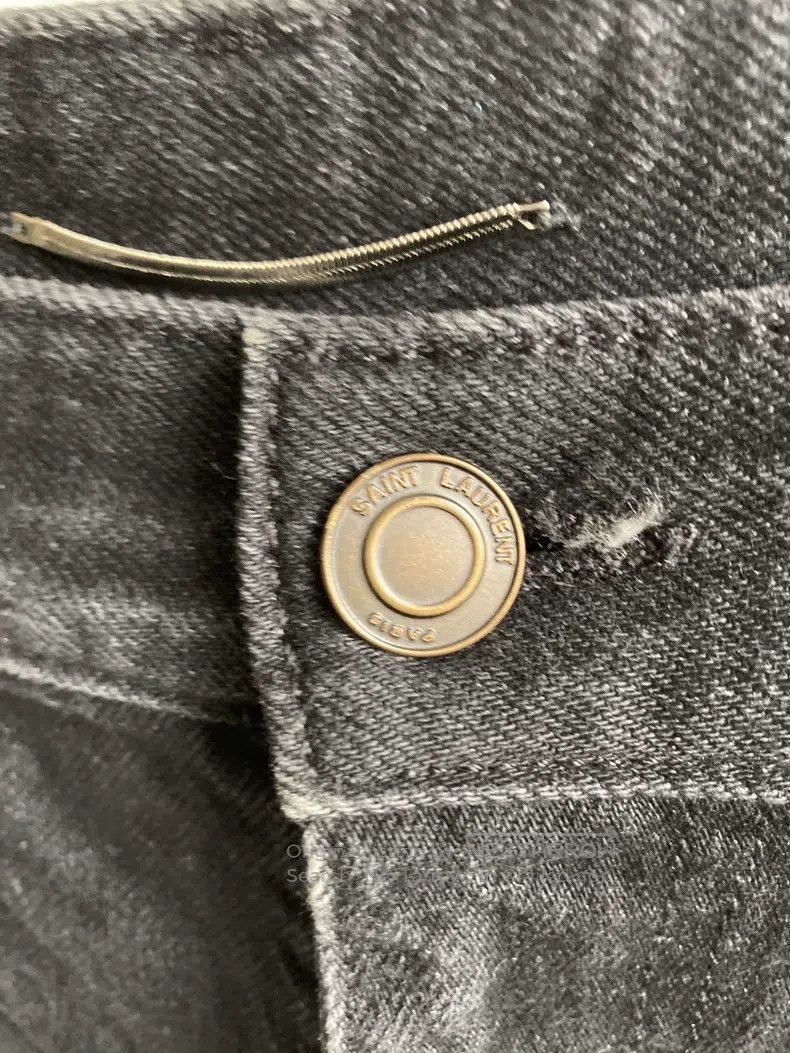 Saint Laurent Paris Saint Laurent Paris Black Denim Jeans i Size US 30 / EU 46 - 4 Thumbnail