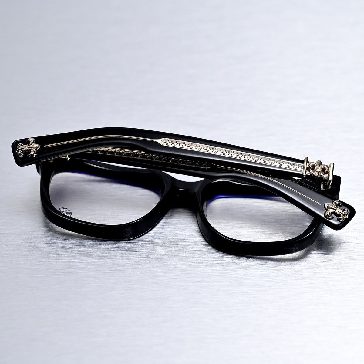 Chrome Hearts CHROME HEARTS SEE YOU IN TEA BLACK GOLD PLATED GLASSES Size ONE SIZE - 11 Thumbnail