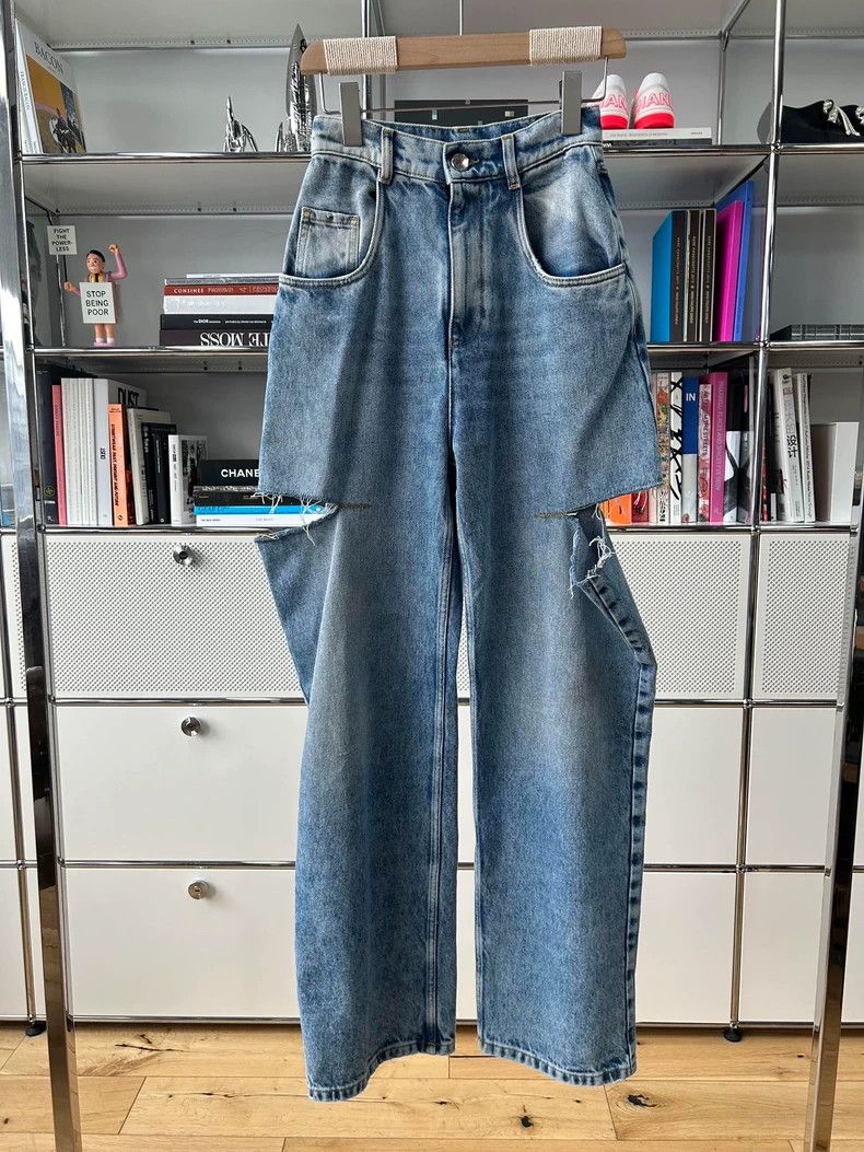 Other Maison Margiela Blue knife-cut jeans Size 24" / US 00 / IT 34 - 1 Thumbnail