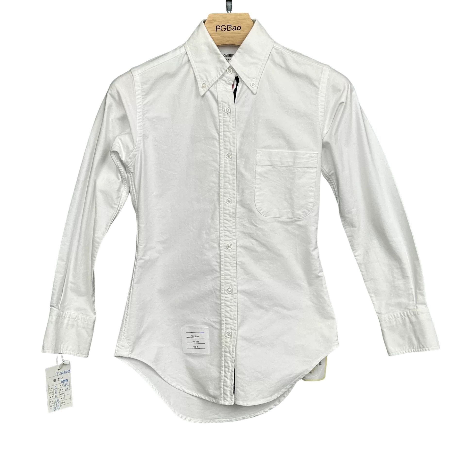 Thom Browne Thom Browne Tricolor Placket Oxford Shirt Size 38 Size US S / EU 44-46 / 1 - 1 Thumbnail