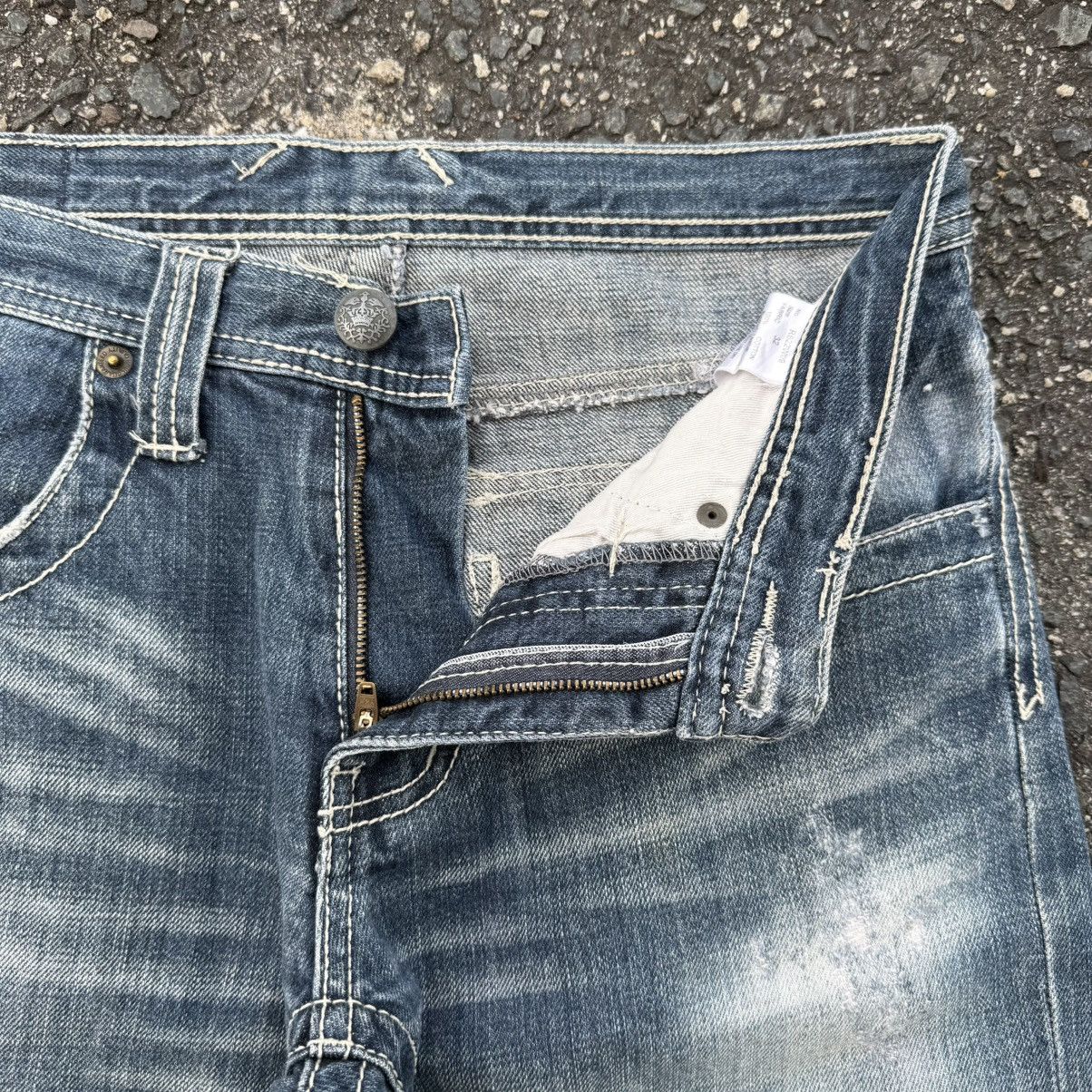 Japanese Brand W31 VINTAGE TRIM FLARE FADED DENIM JEAN PANTS Size US 31 - 9 Thumbnail