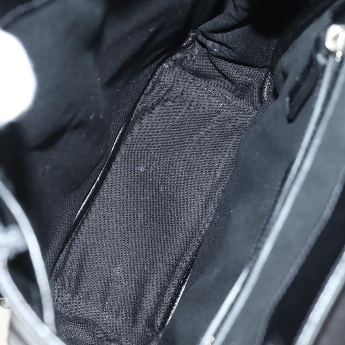 Saint Laurent Paris SAINT LAURENT Backpack Leather Black Silver Auth 185905SM - Size ONE SIZE - 10 Thumbnail