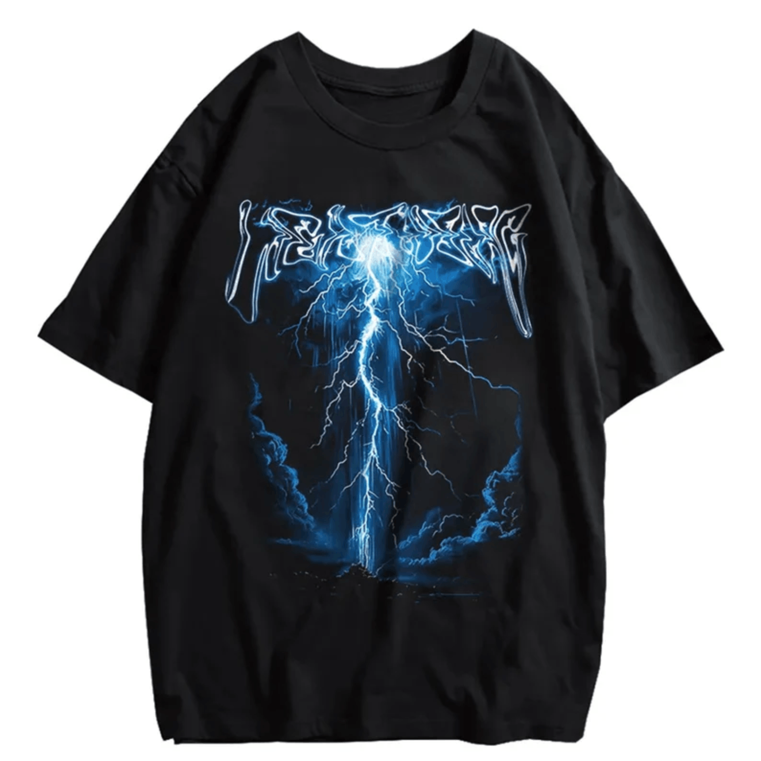Band Tees × Vintage 90s Thunder Cyber Grunge Y2k Shirt, Rap Shirt Size US L / EU 52-54 / 3 - 1 Thumbnail