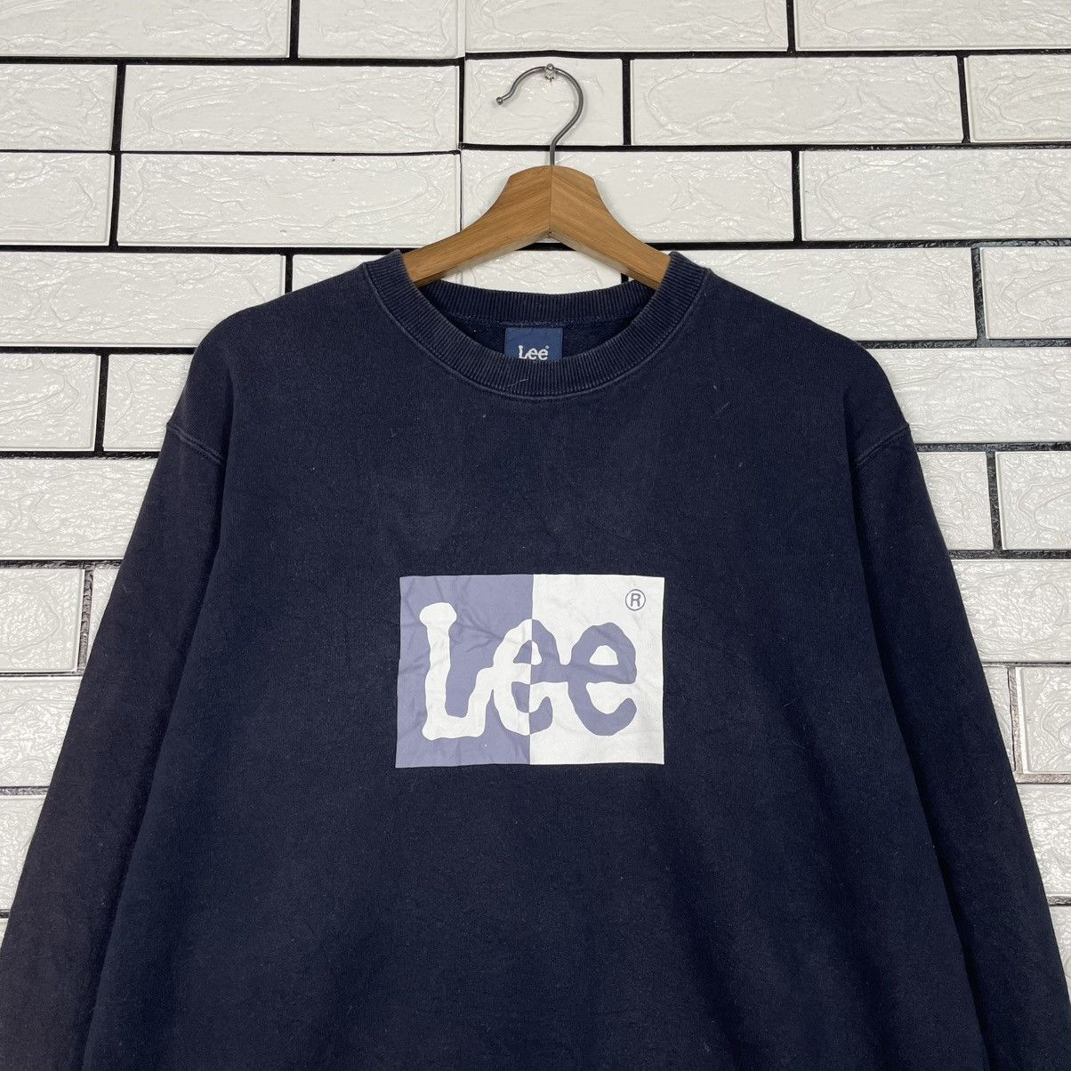 Lee Lee Box Logo Crewneck Sweatshirt Size US M / EU 48-50 / 2 - 2 Thumbnail