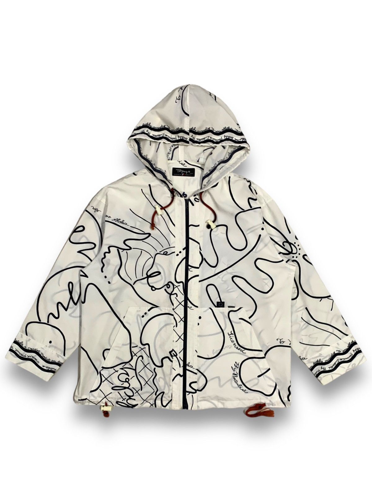 Other Topys France by Natalie S. Full Graphic Art Hooded Jacket Size 3XL / US 20-22 - 1 Thumbnail