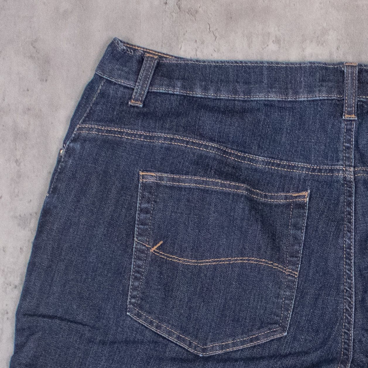 Lee Lee Relax Indigo Baggy Jean Denim Jorts Shorts Size US 38 / EU 54 - 14 Thumbnail