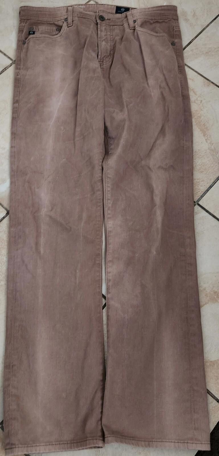 AG Adriano Goldschmied AG Adriano Goldschmied Tellis Corduroy Pants Mens 33x32 Slim Size US 33 - 1 Thumbnail