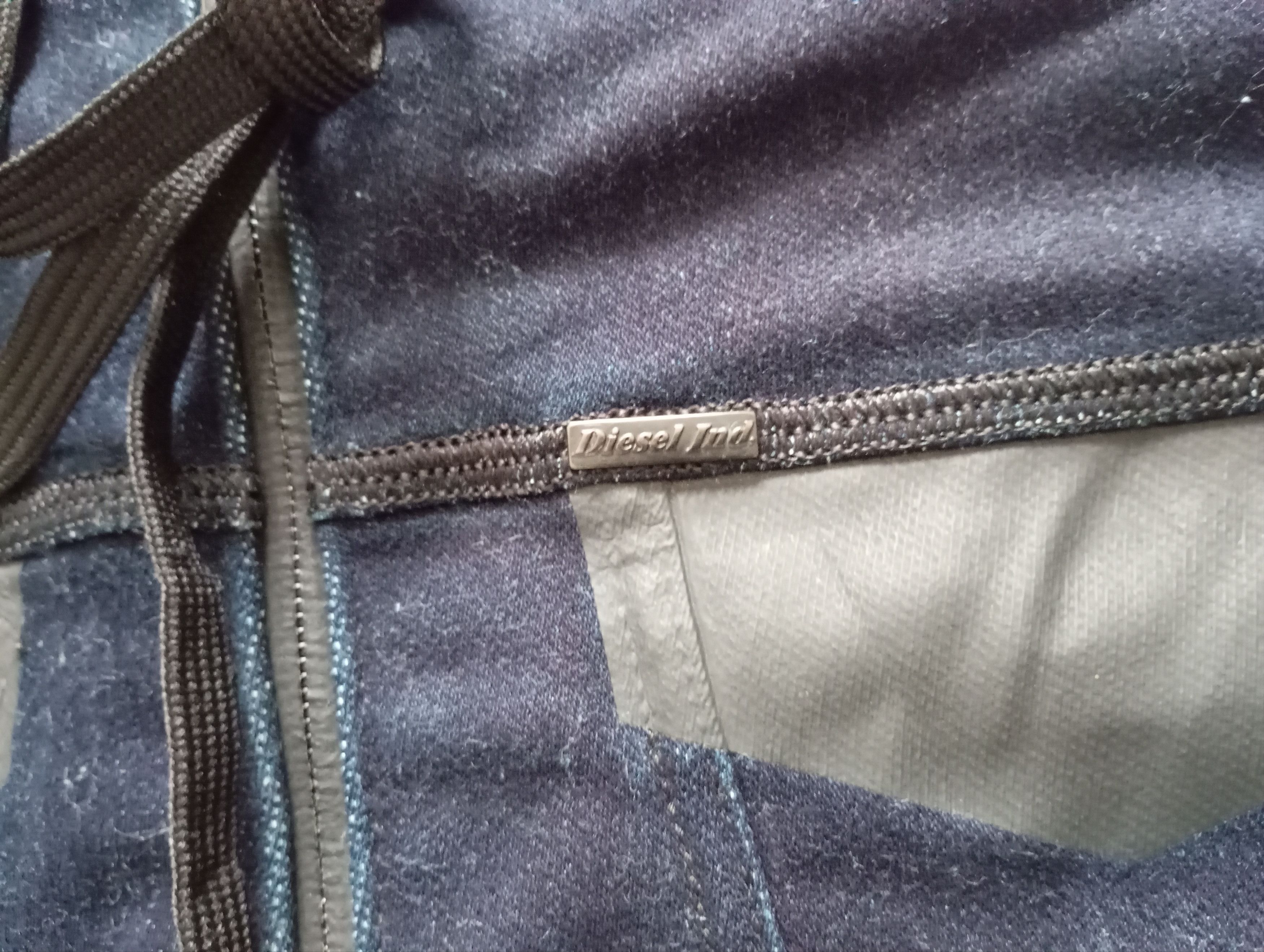 Diesel × Vintage Diesel Industry V Denim + Sweat Pants Light Hooded Jacket Size US M / EU 48-50 / 2 - 2 Thumbnail