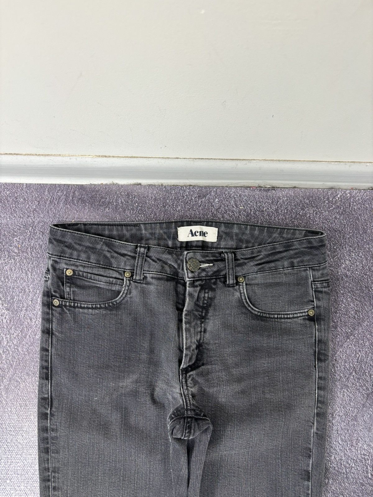 Acne Studios Acne Studios Hex Cash Slim Fit Gray Luxury Denim Jeans Size US 29 - 6 Thumbnail