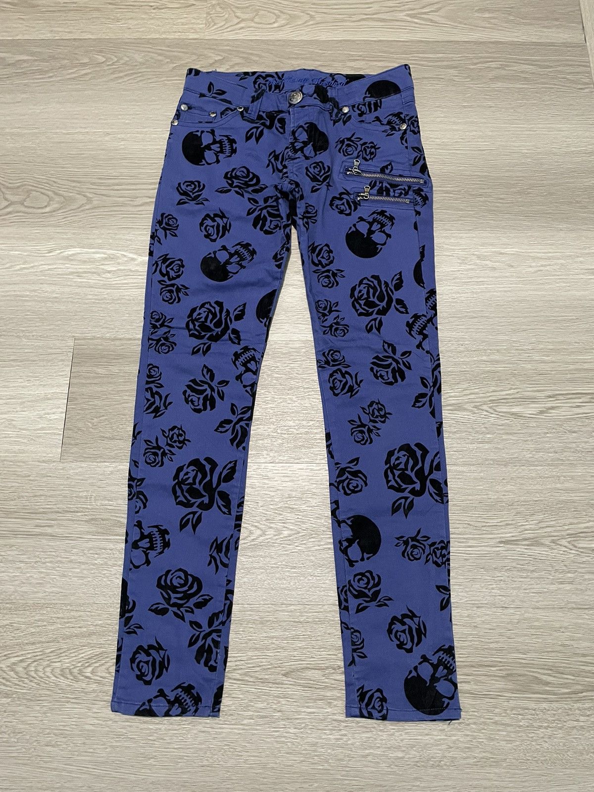 Japanese Brand × Vintage Japanese brand x skull x punk pants Size US 28 / EU 44 - 1 Thumbnail