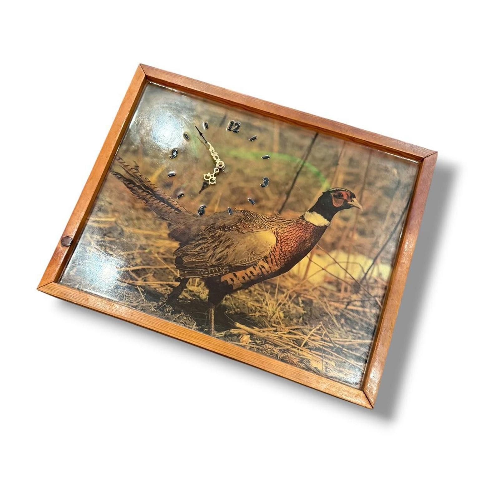 Other Large Vintage Pheasant Frame Clock *Untested* Size ONE SIZE - 1 Thumbnail