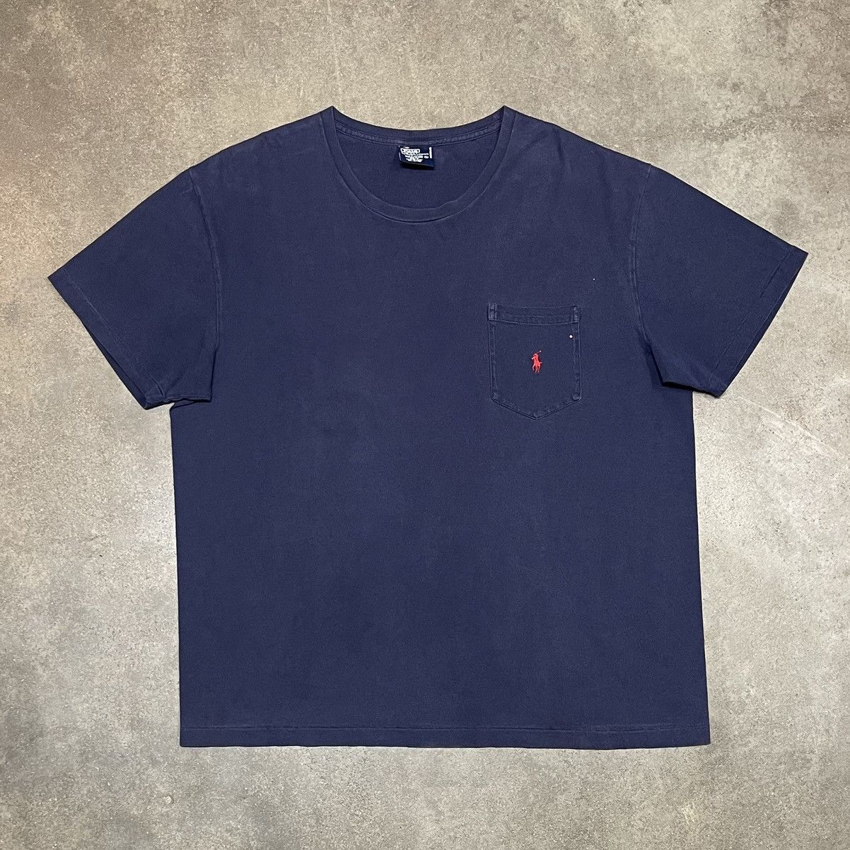 Polo Ralph Lauren Vintage 90s Polo Ralph Lauren Single Stitch Faded Tee USA Size US L / EU 52-54 / 3 - 1 Thumbnail
