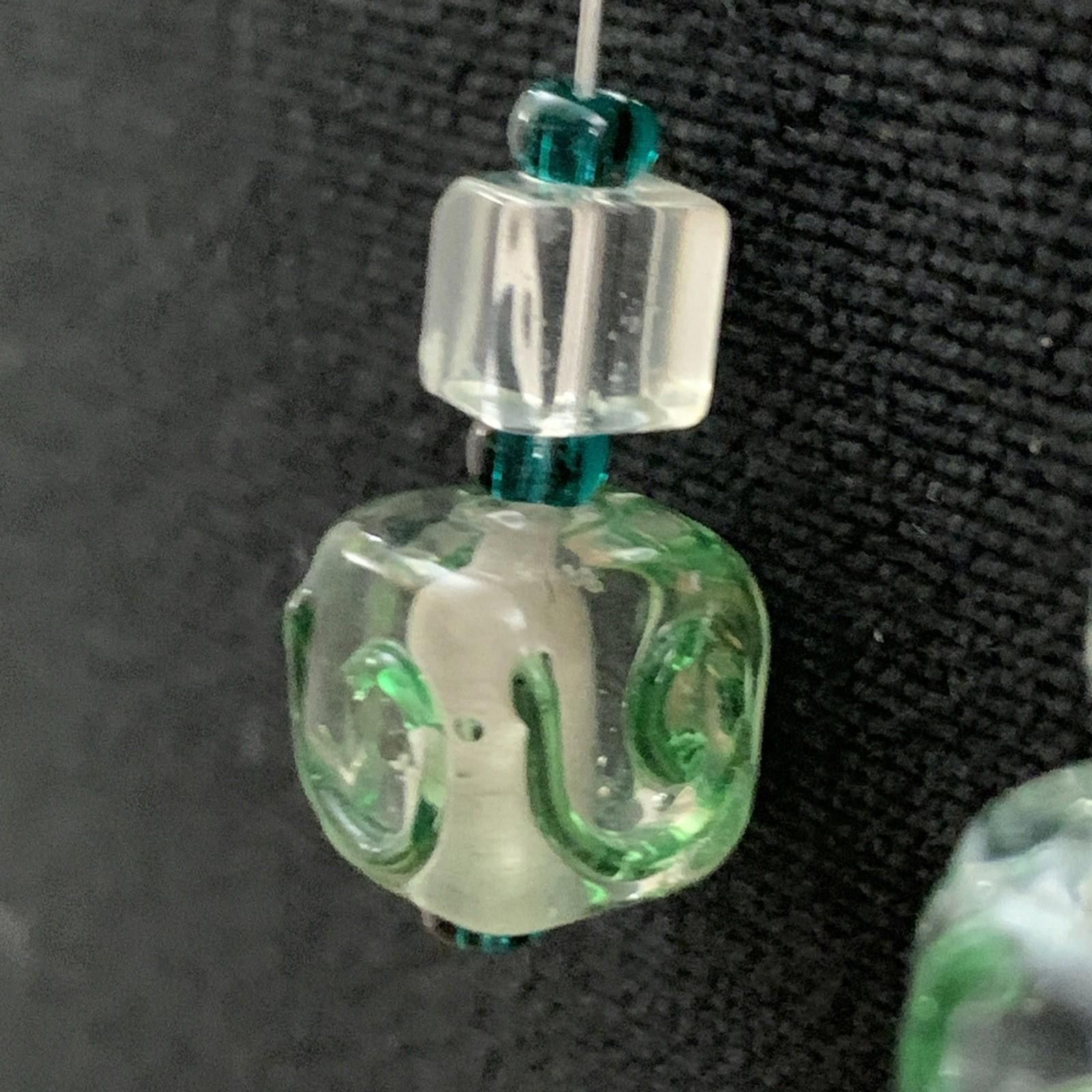 Studio D'Artisan Artisan Lampwork Glass Earrings Mismatched Beads 925 Silver Size ONE SIZE - 7 Thumbnail
