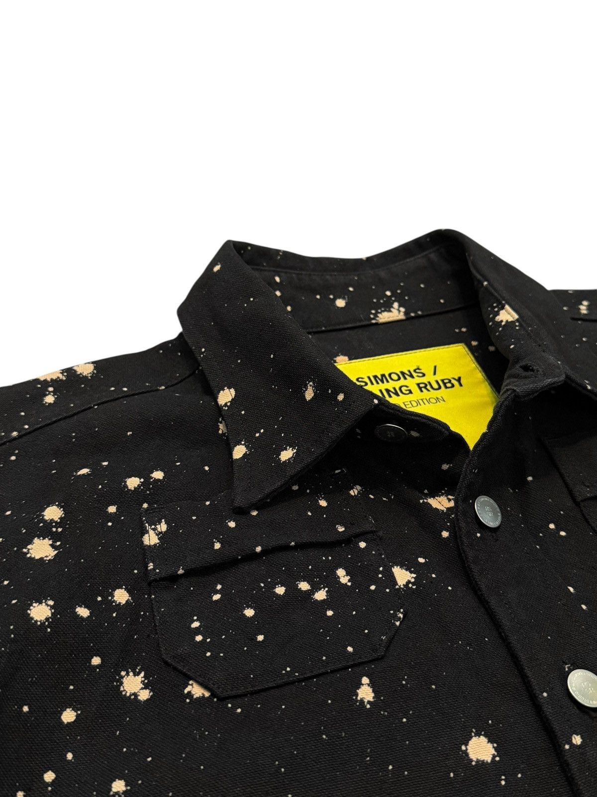 Raf Simons × Sterling Ruby RARE 2014 Runway Sterling Ruby Bleach Acid Denim Work Shirt Size US M / EU 48-50 / 2 - 4 Thumbnail