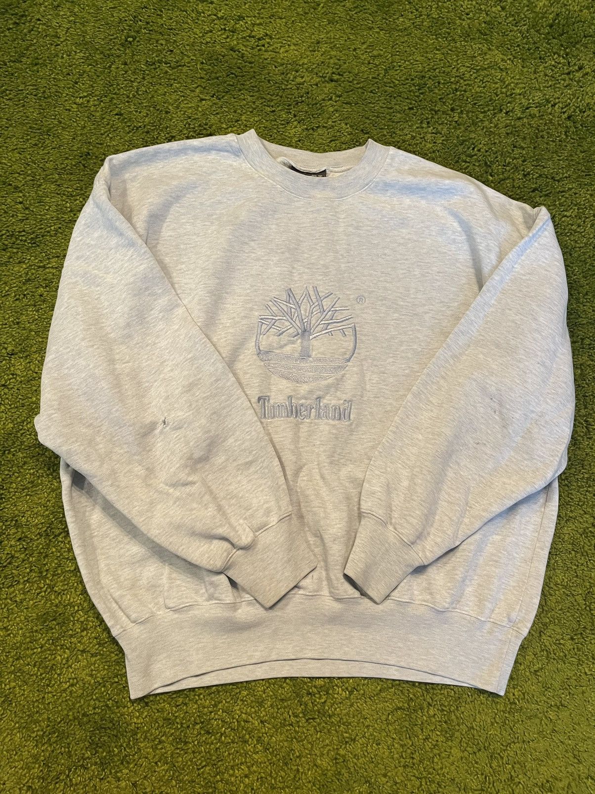 Timberland × Vintage Timberland Y2K vintage faded big logo sweatshirt Size US XL / EU 56 / 4 - 5 Thumbnail