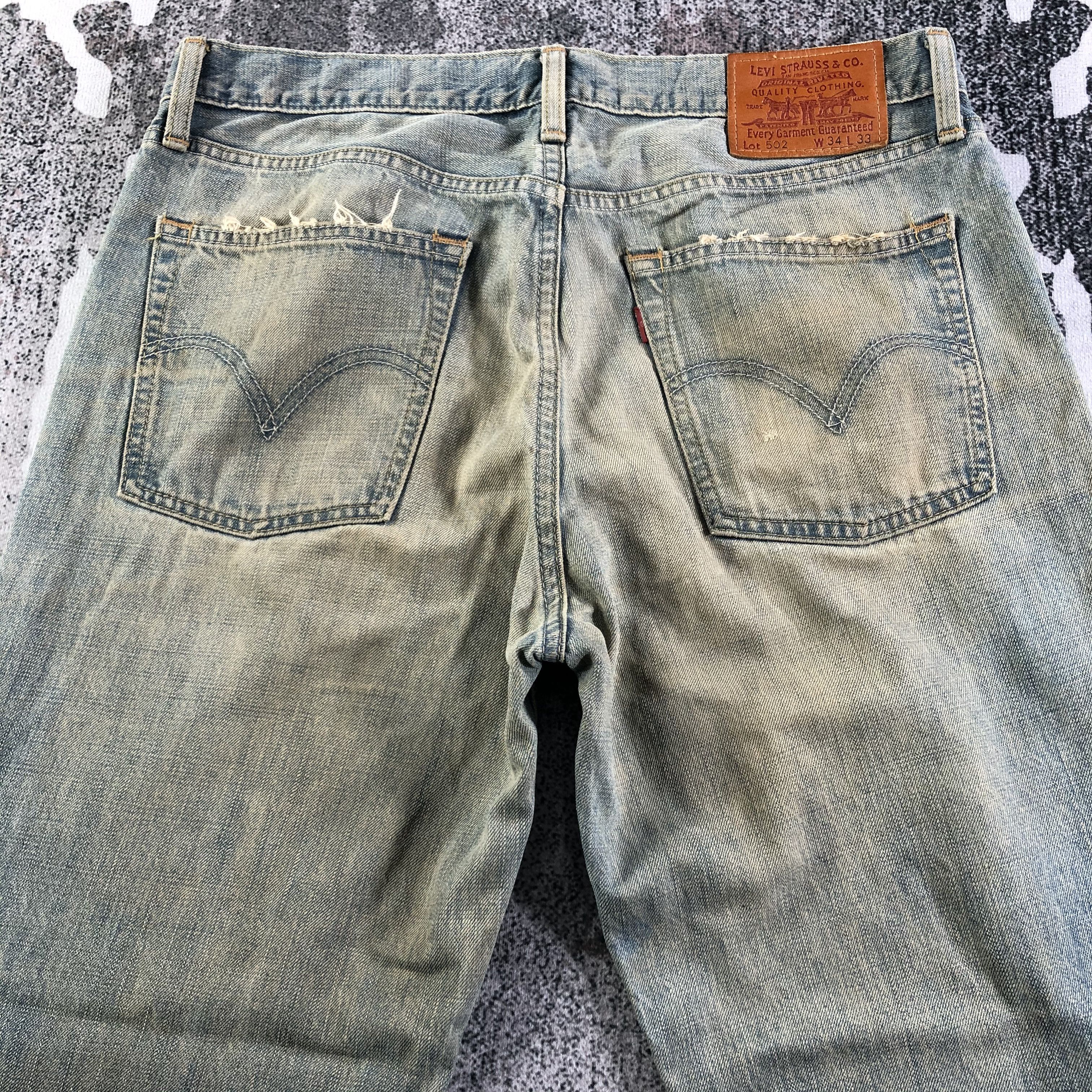 Levi's Vintage Levis 502 Jeans Rusty Wash Denim Size US 34 / EU 50 - 4 Thumbnail