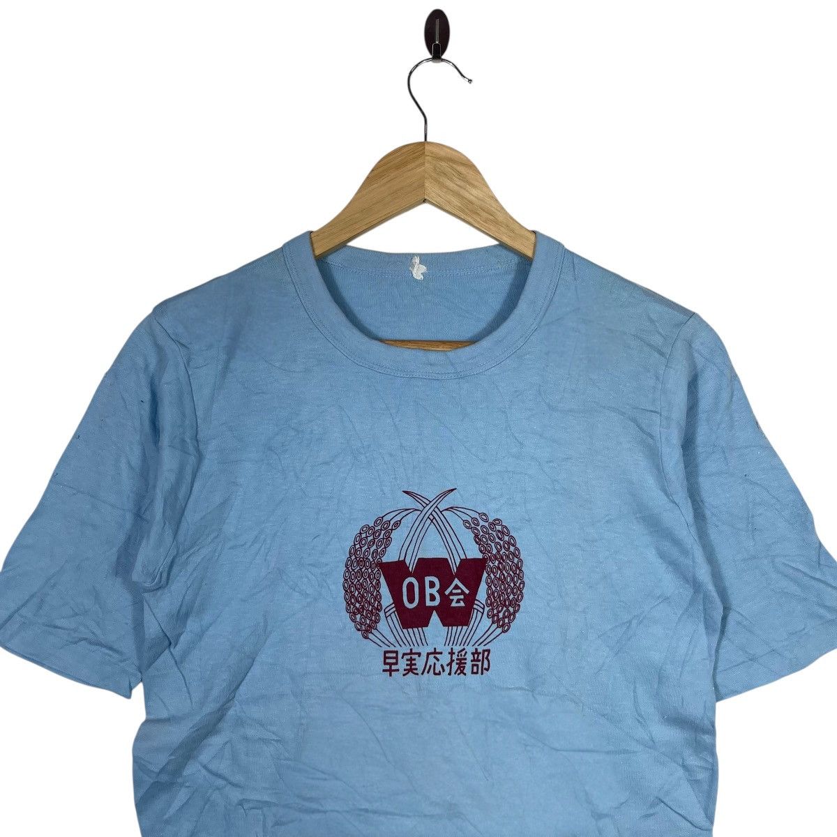Vintage WASEDA JAPANESE GRAPHIC T SHIRT VINTAG Size US S / EU 44-46 / 1 - 2 Thumbnail