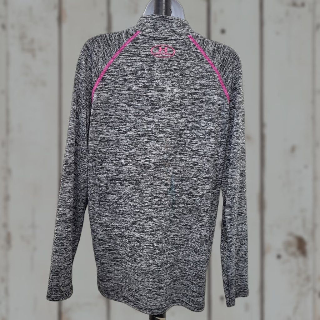 Under Armour Under Armour Shirt Womens Small Gray Pink Lightweight Zip Athletic Ladies Jacket Size S / US 4 / IT 40 - 1 Thumbnail