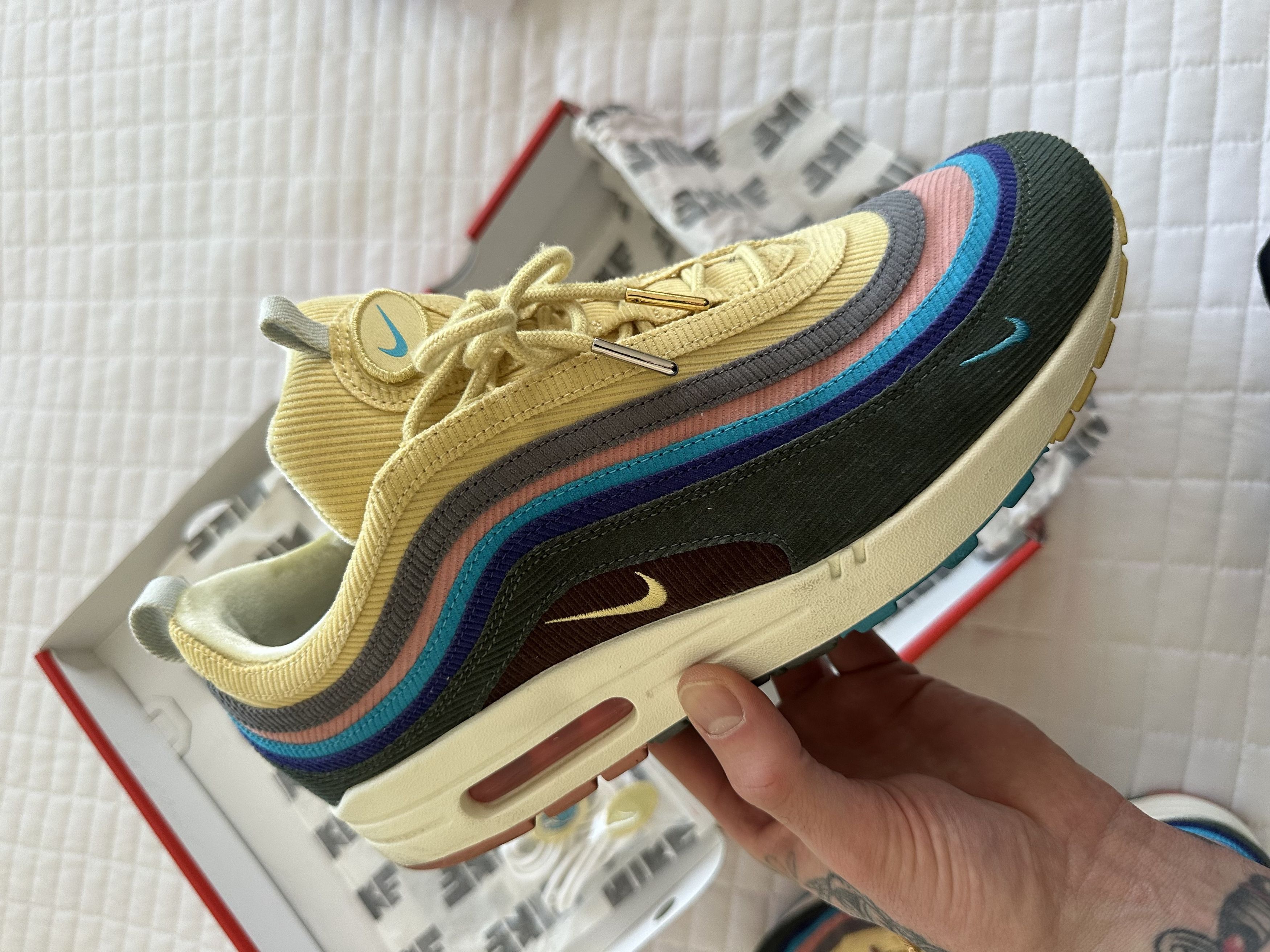 Nike Sean Wotherspoon NIKE AIR MAX 97 Size 11.5 with Box Laces Size US 11.5 / EU 44-45 - 14 Thumbnail