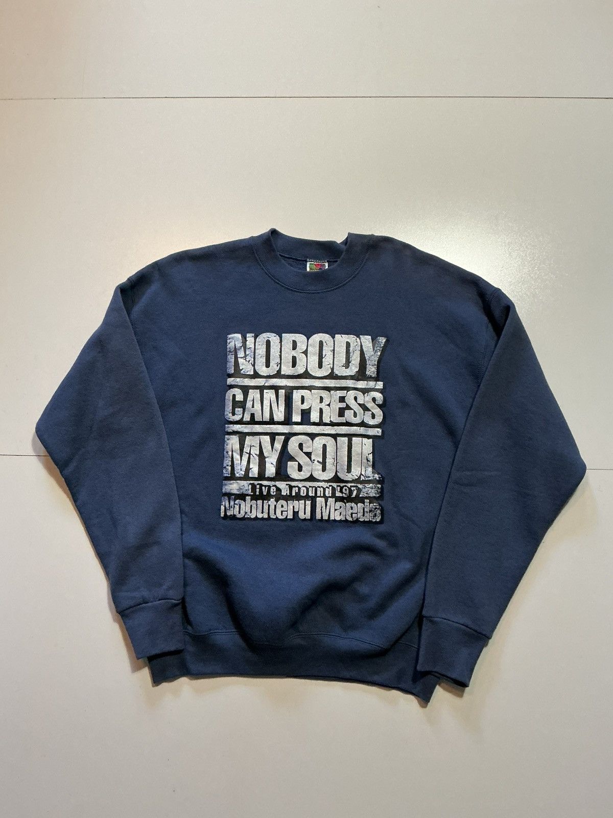 Vintage VTG 1997 Nobuteru Maeda Nobody Can Press My Soul Sweatshirt Size US L / EU 52-54 / 3 - 1 Thumbnail