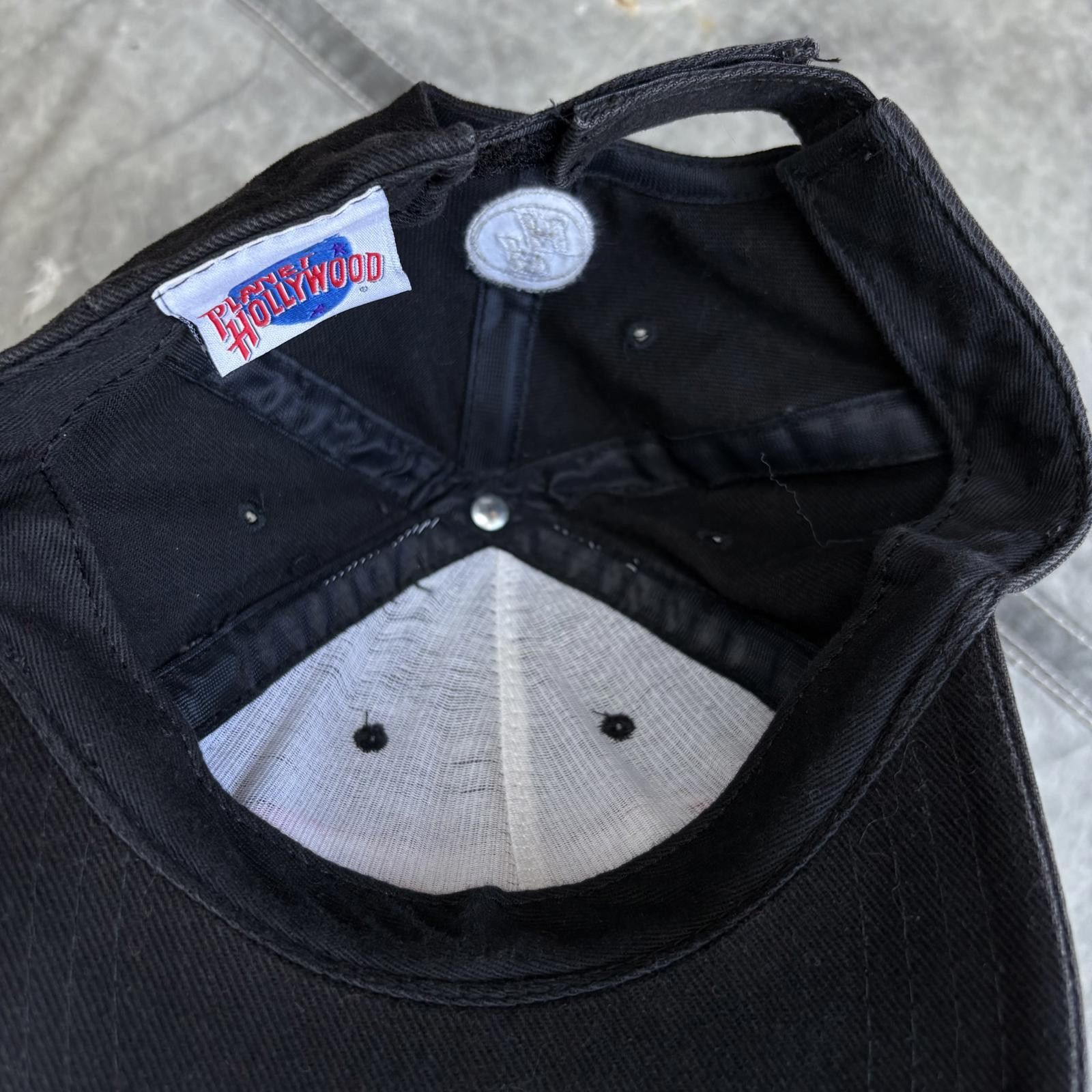 Planet Hollywood Vintage 90s Planet Hollywood Orlando Black Embroidered Hat Size ONE SIZE - 4 Thumbnail