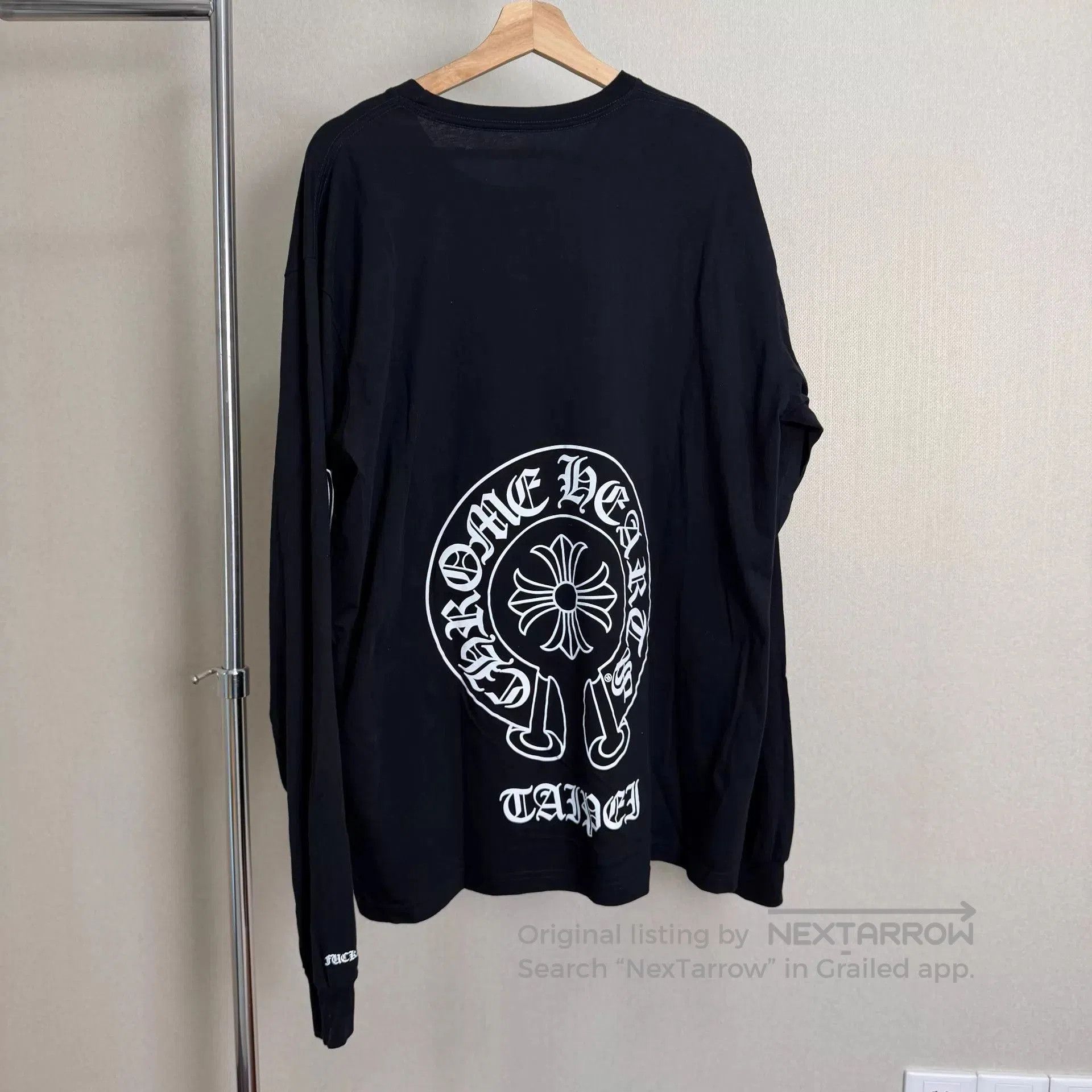 Chrome Hearts Black Long Sleeve Graphic Pocket Shirt XL. Size US XL / EU 56 / 4 - 9 Thumbnail
