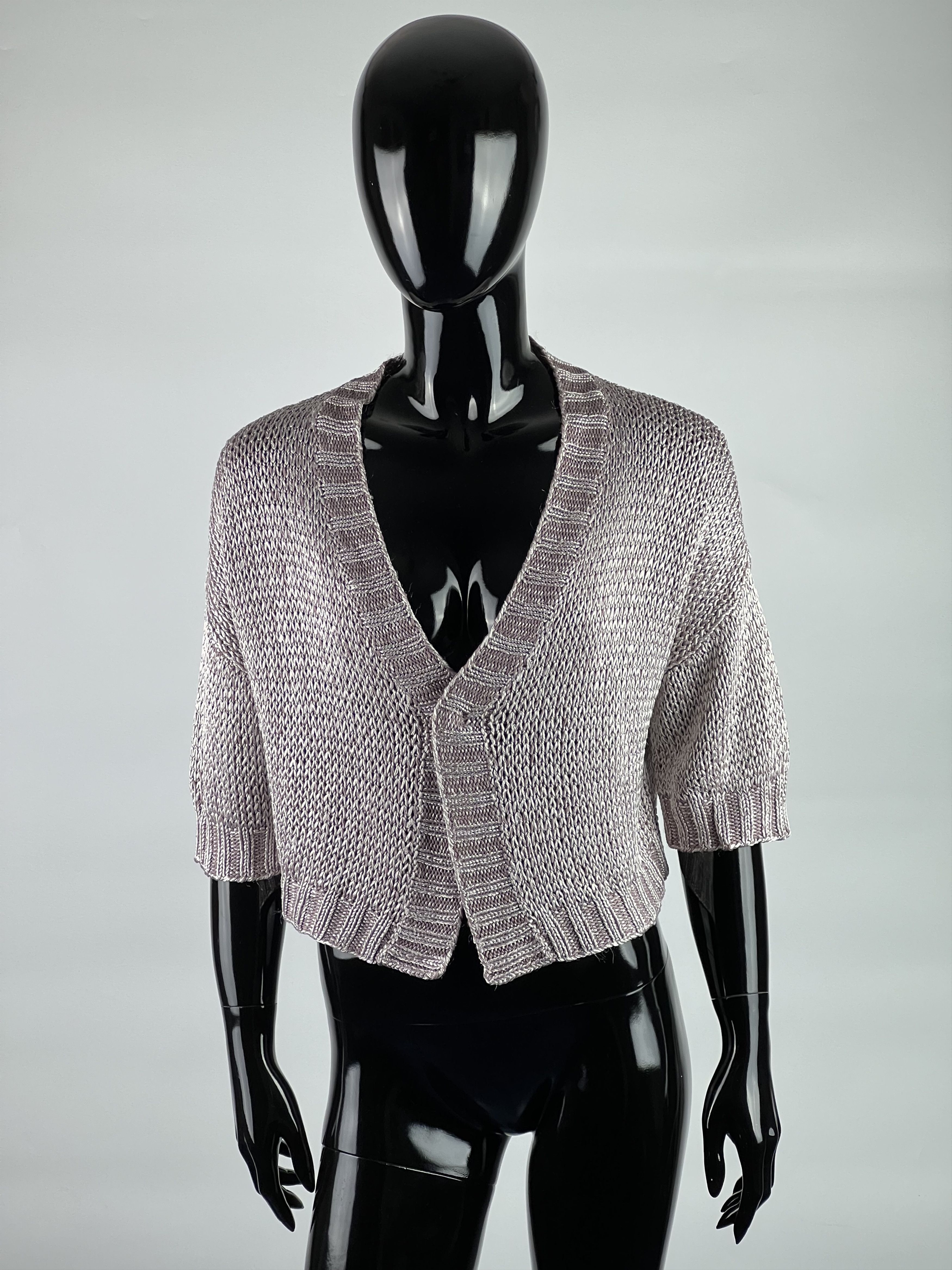Fabiana Filippi Fabiana Filippi Cropped Knit Cardigan Size L Size L / US 10 / IT 46 - 1 Thumbnail