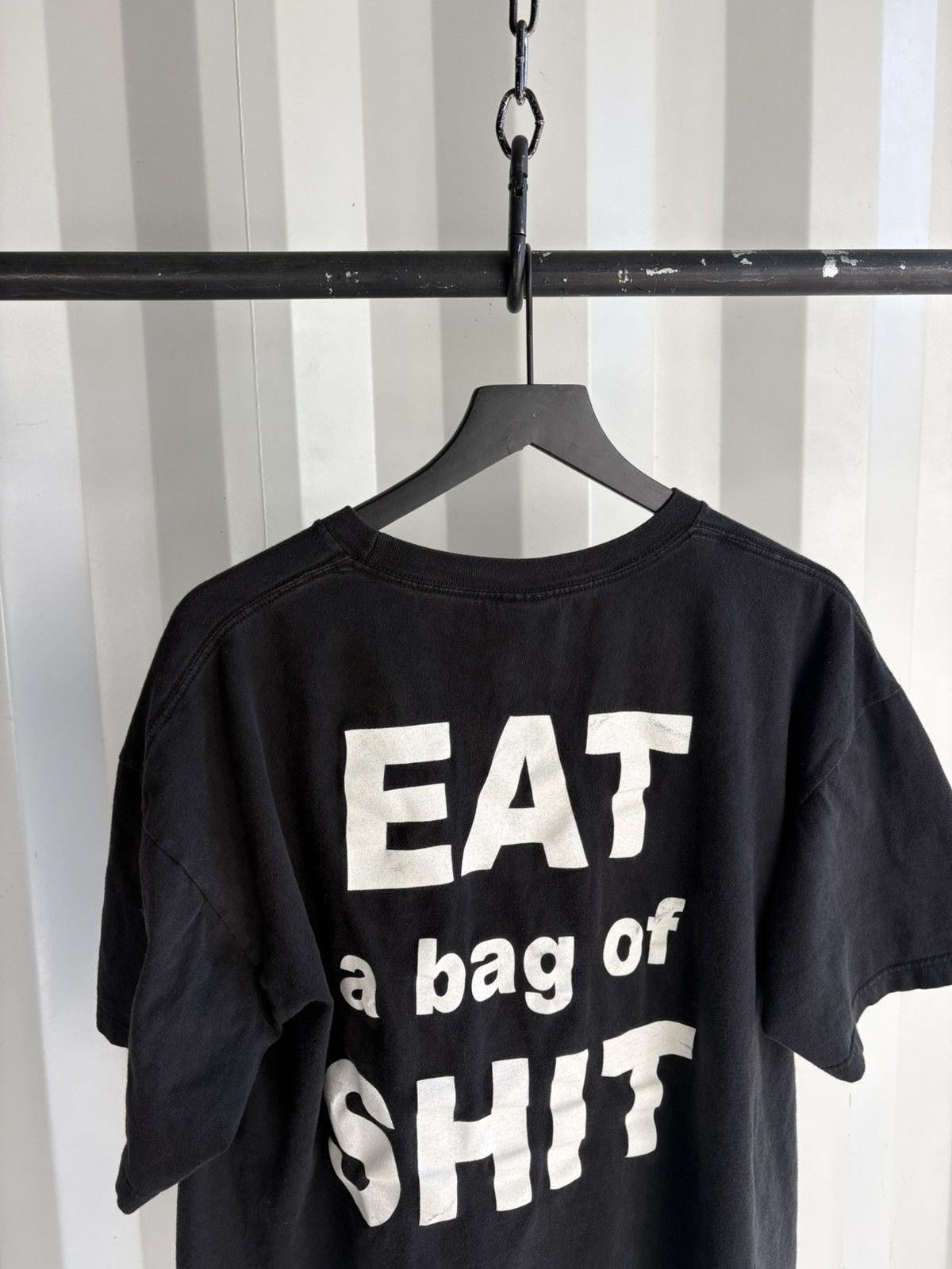Band Tees Vintage Eat A Bag Of Shit Shirt Faded Thrashed GRUNGE Size US XL / EU 56 / 4 - 4 Thumbnail