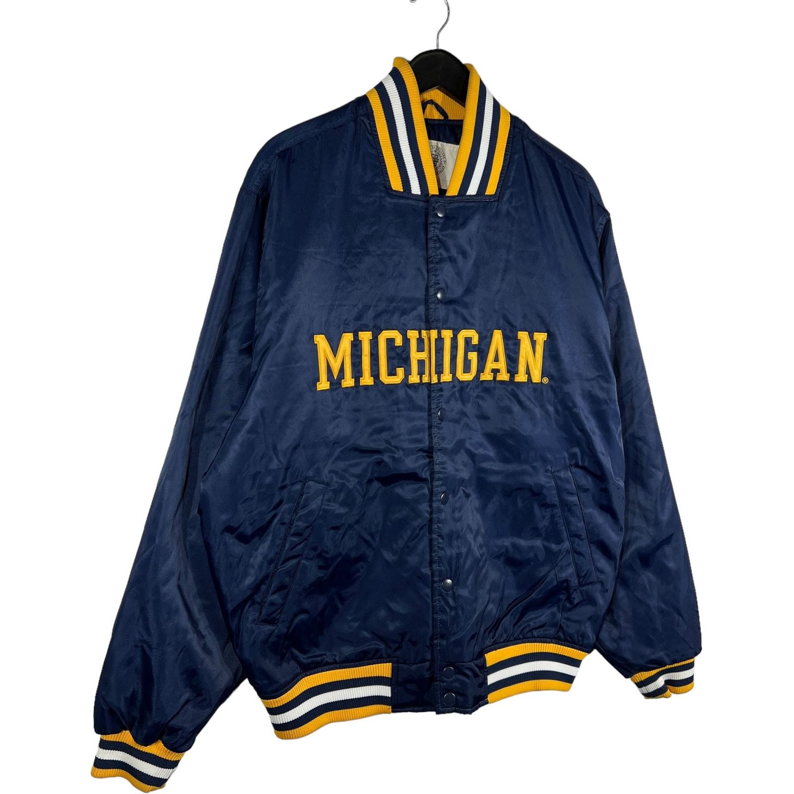Other University Of Michigan Satin Bomber Jacket Size US L / EU 52-54 / 3 - 4 Thumbnail