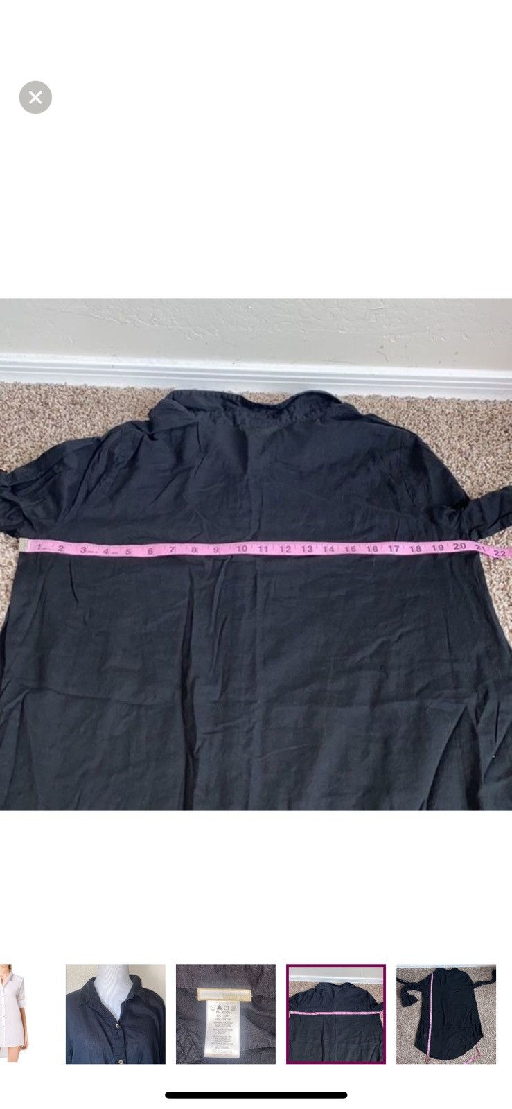 Michael Kors Michael kors small asymmetric button up shirt dress Size S / US 4 / IT 40 - 2 Thumbnail
