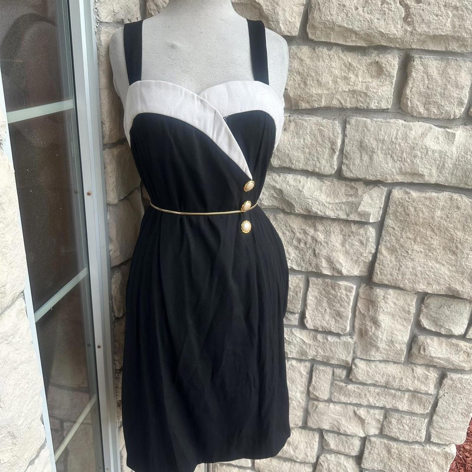 Other Black and white 90s vintage ddress #90sfashion Size XXL / US 16-18 / IT 52-54 - 1 Thumbnail