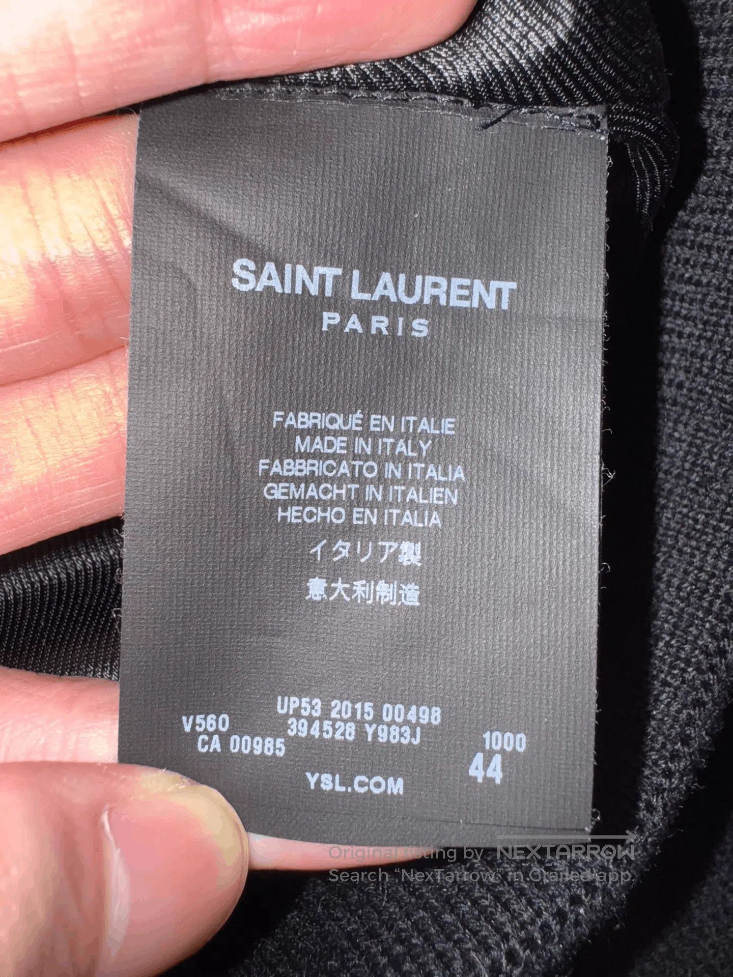 Saint Laurent Paris Saint Laurent Multi-Zipper Wool Baseball Jacket. Size US S / EU 44-46 / 1 - 7 Thumbnail