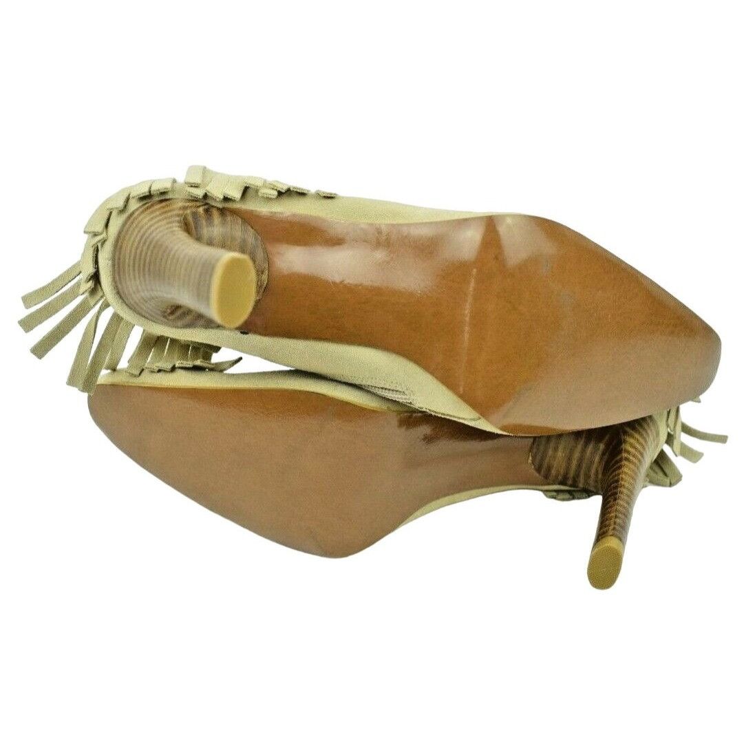 Other MIA Womens US Size 9 Hunter Tan Suede Leather Fringe Ankle B Size US 9 / IT 39 - 10 Thumbnail