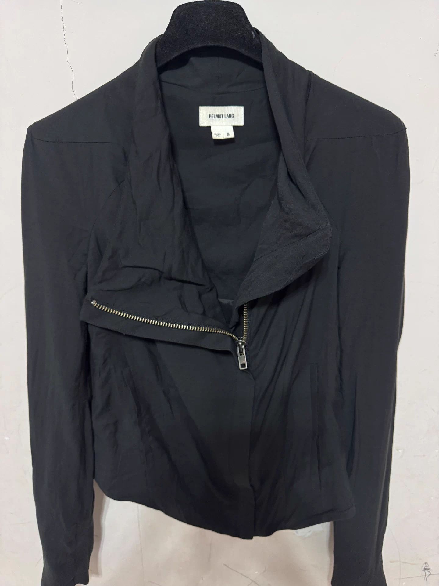 Helmut Lang Helmut Lang 00s Slim Draped Collar Asym S Jacket Size S / US 4 / IT 40 - 6 Thumbnail