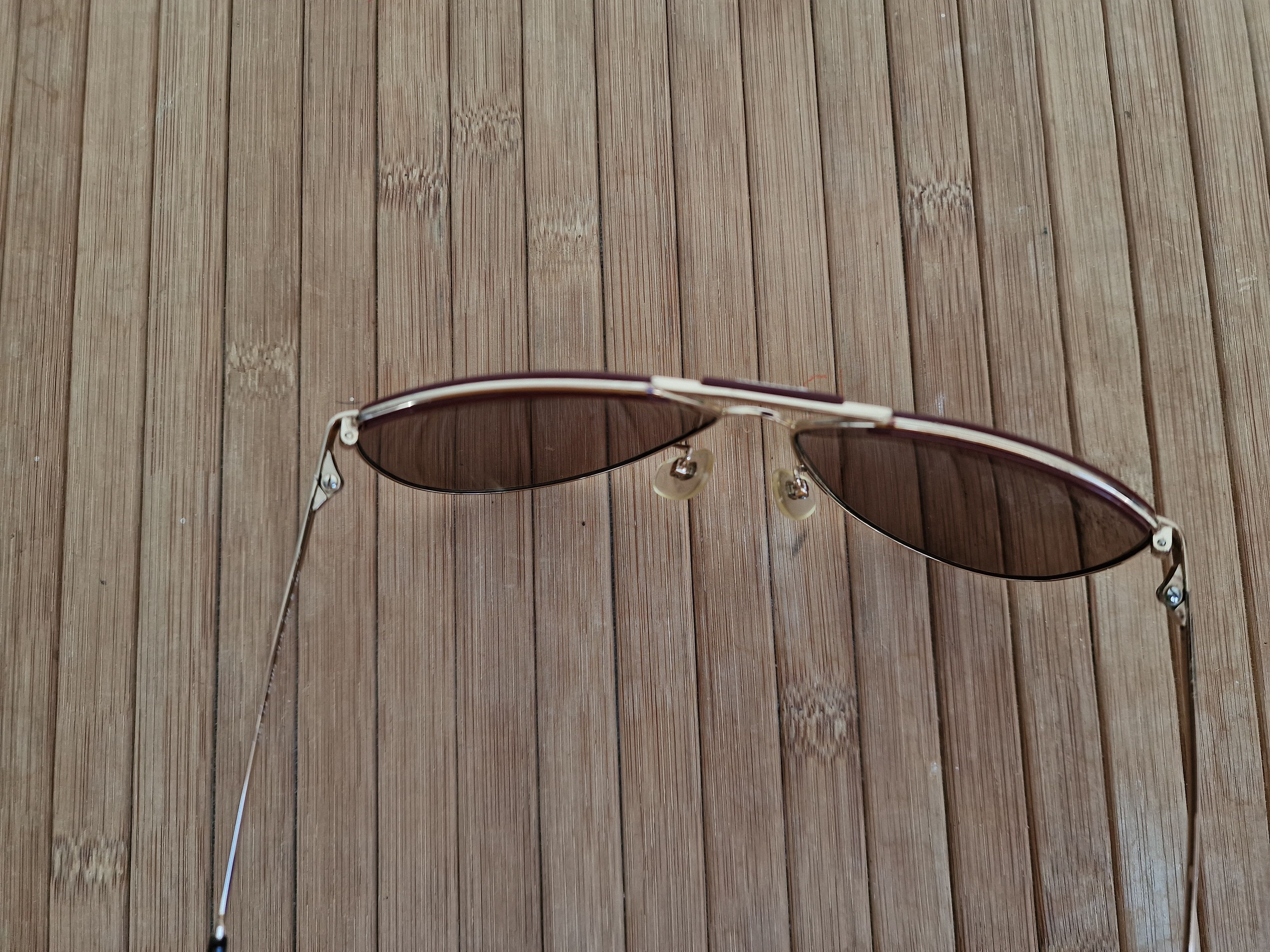 Vintage RODENSTOCK AVIATOR Sunglasses REMO GOLD \ BROWN Lensess USED Size ONE SIZE - 12 Thumbnail