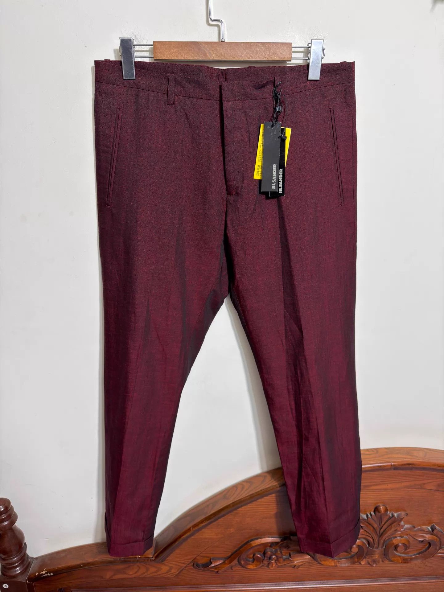 Jil Sander Jil Sander Slim Cropped LinenMohairWool Pants 46/50/52 Size US 34 / EU 50 - 1 Thumbnail