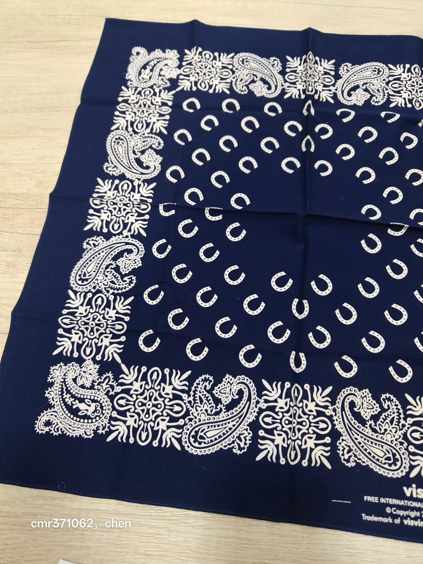 Visvim VISVIM RODEO BANDANA_NV Navy 55x55cm Bandana Size ONE SIZE - 4 Thumbnail