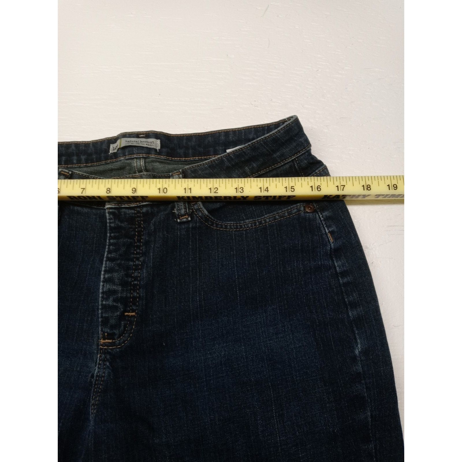 Lee Lee (12M)Women's Straight Boot Cut Blue Denim Jeans Size 34" / US 12 / IT 48 - 2 Thumbnail
