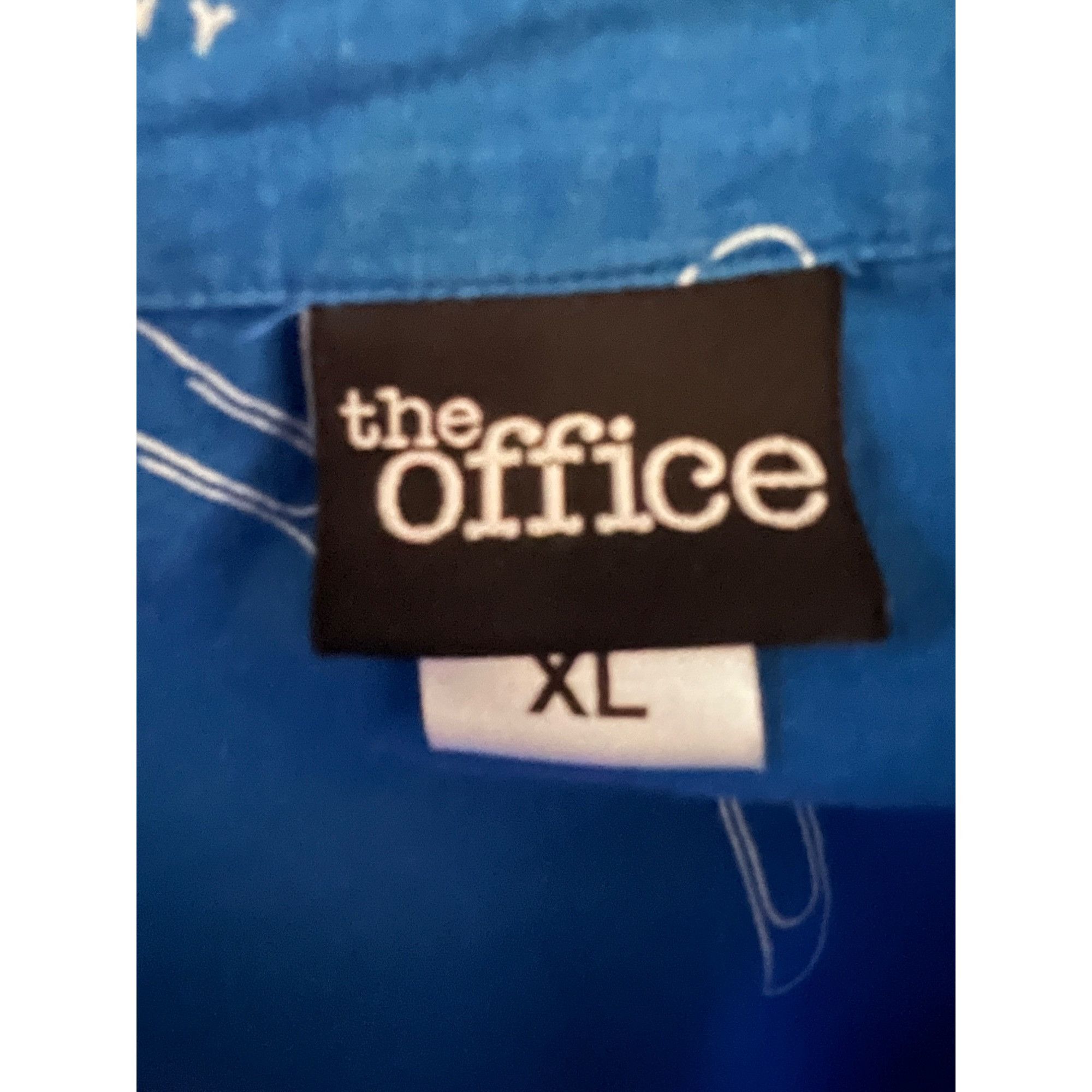 Other The Office Dunder Mifflin TV Comedy Mens Blue Button Up Shir Size US XL / EU 56 / 4 - 5 Thumbnail