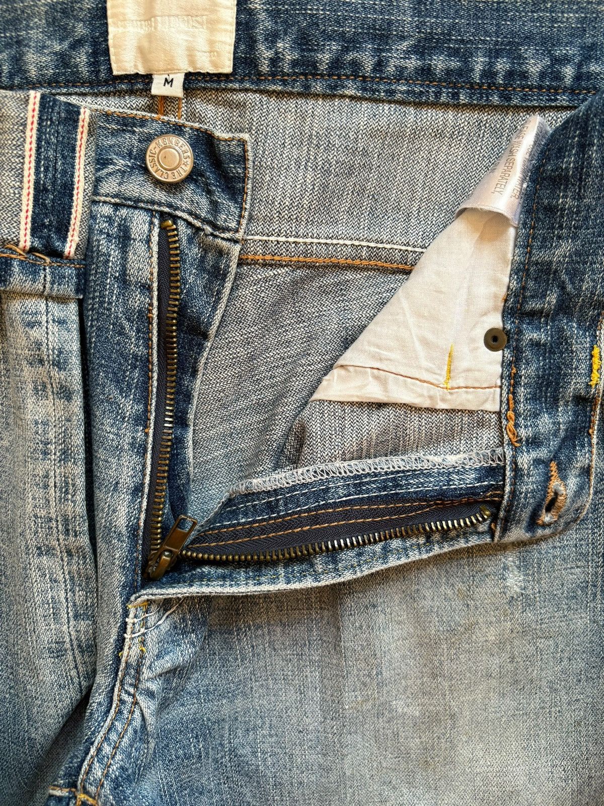 Japanese Brand Vintage Japanese Brand Selvedge Mud Wash Loose Jeans Size US 32 / EU 48 - 10 Thumbnail