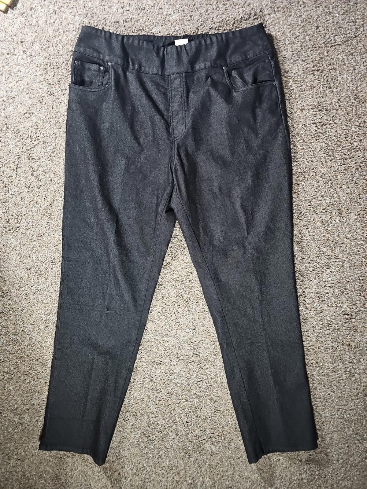 Blair Blair Black Stretch Jeans 18MS 36x30 Size 40" / US 18 - 1 Thumbnail