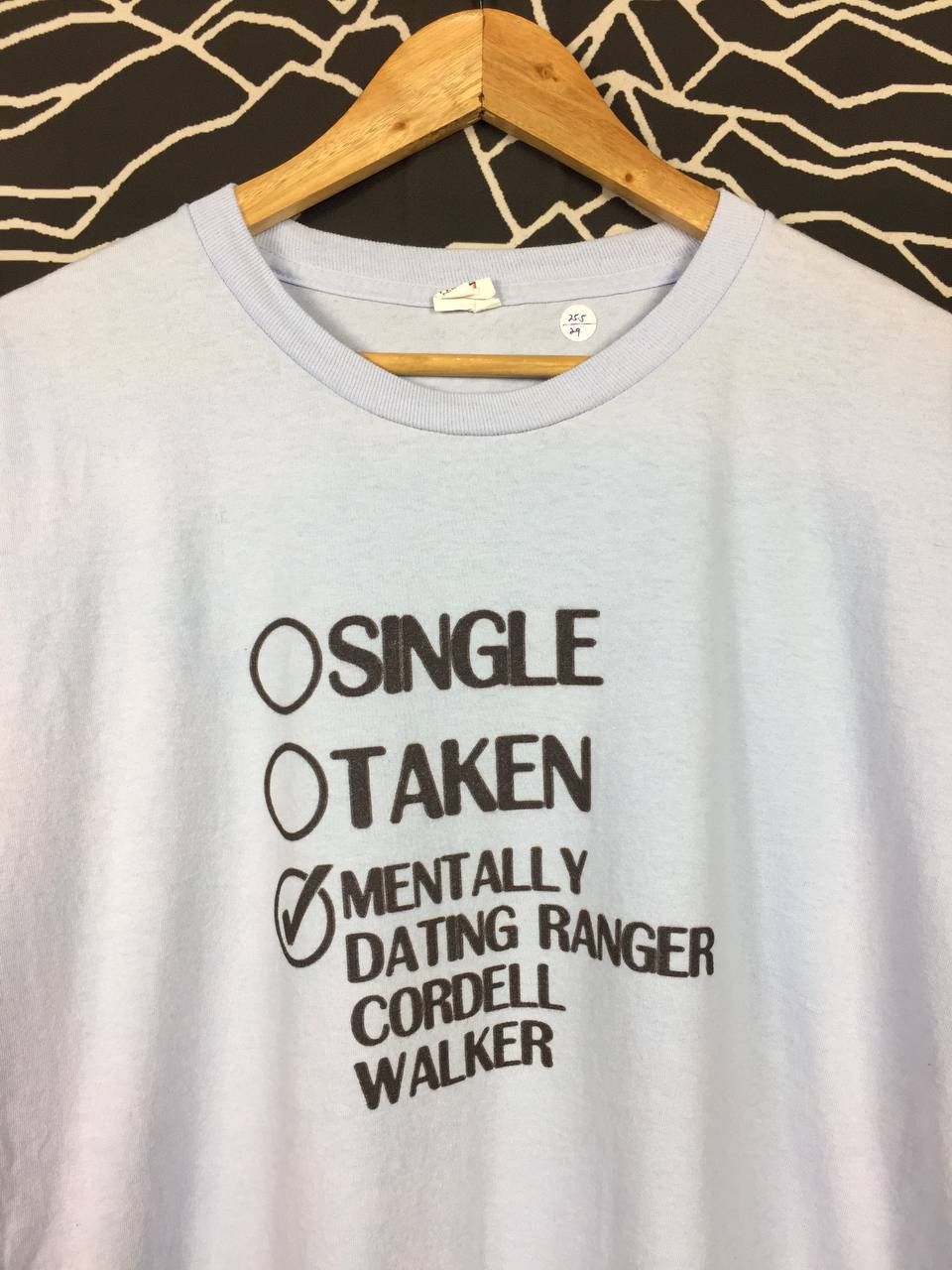 Vintage Single Taken Dating Ranger Cordell Walker Humor Funny Tee Size US XXL / EU 58 / 5 - 3 Thumbnail