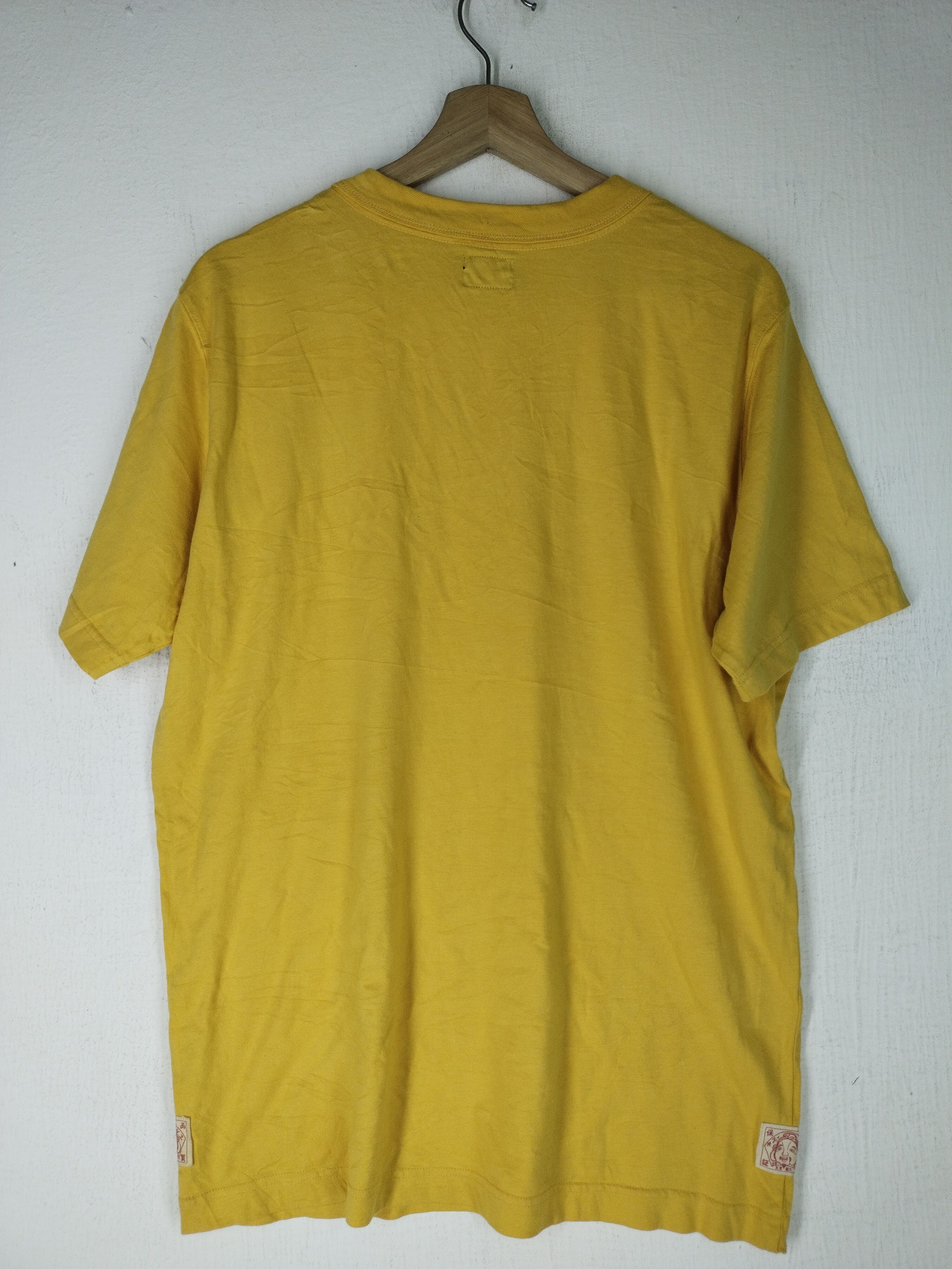 Evisu Vintage Evisu Embroidery Yellow Shirt Tee Size US M / EU 48-50 / 2 - 9 Thumbnail
