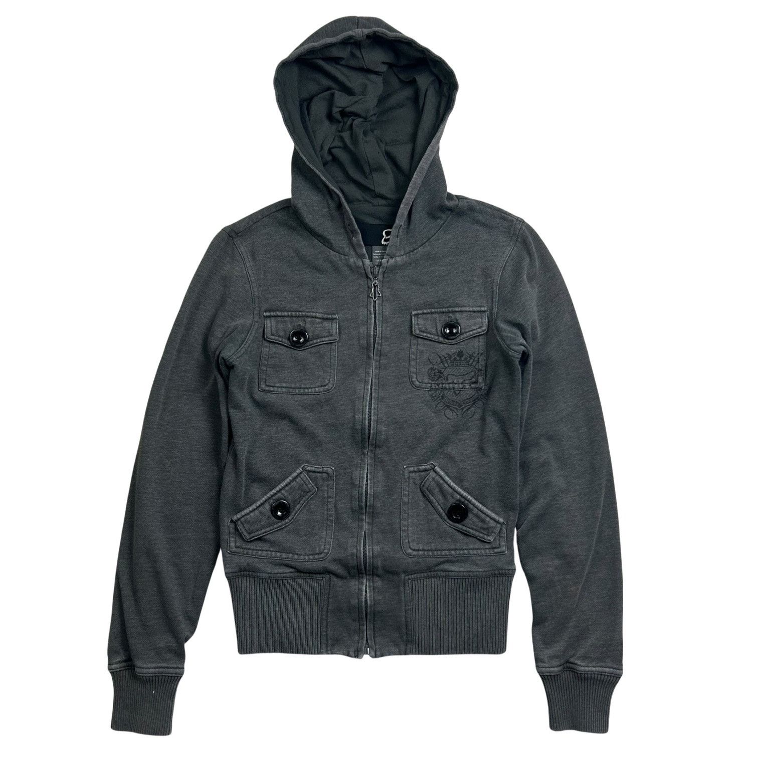 Fox Racing × Vintage Vintage Y2K Fox Racing Sasquatch Distressed Women’s Hoodie Size S / US 4 / IT 40 - 1 Thumbnail