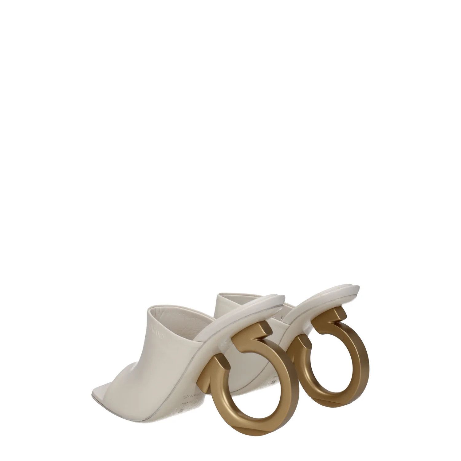 Salvatore Ferragamo ob1o1e1224 Leather Sandals in White Size US 7.5 / IT 37.5 - 4 Thumbnail